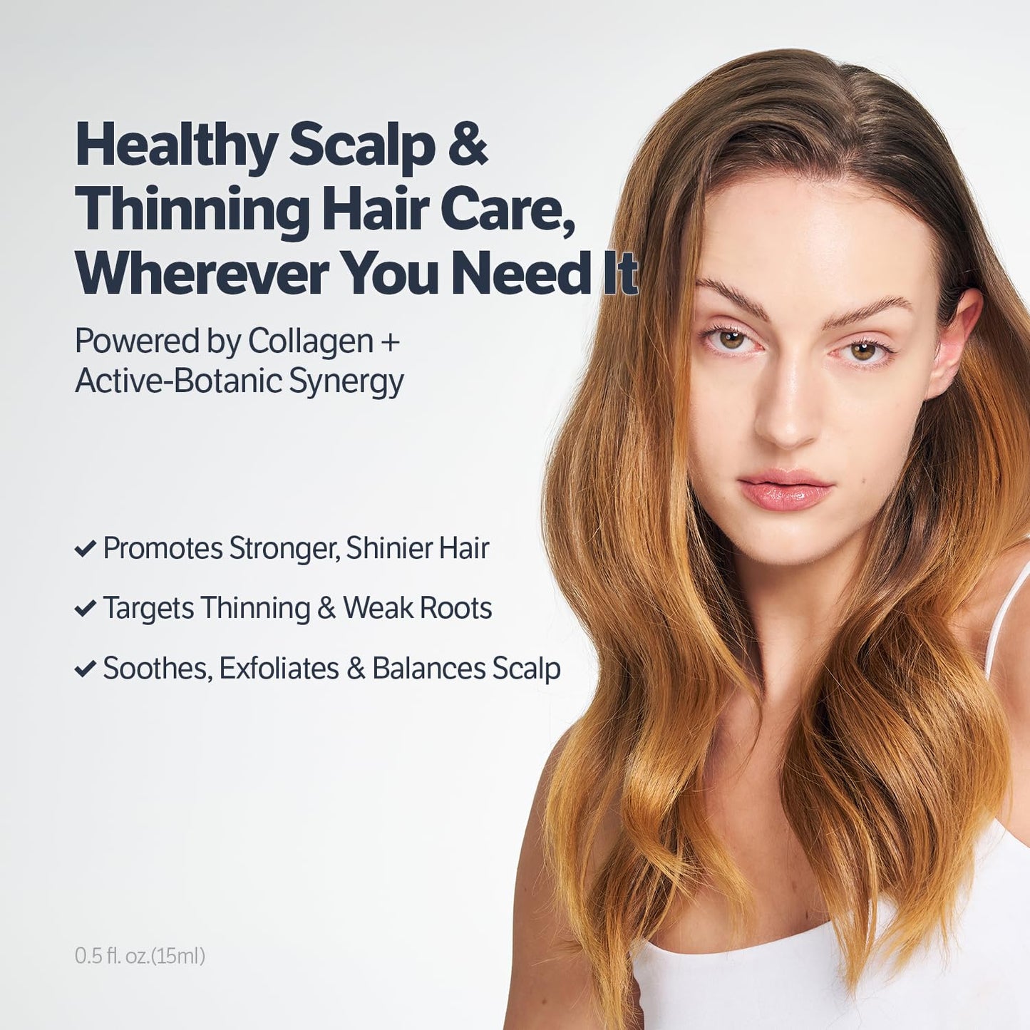 SUNGBOON EDITOR Deep Collagen Retinol Scalp Serum, Roll-On Hair Growth&Thickening Serum, Dry, Itchy Scalp Treatment, Caffeine +Biotin +Rosemary, Korean Hair Care, 0.5 fl oz