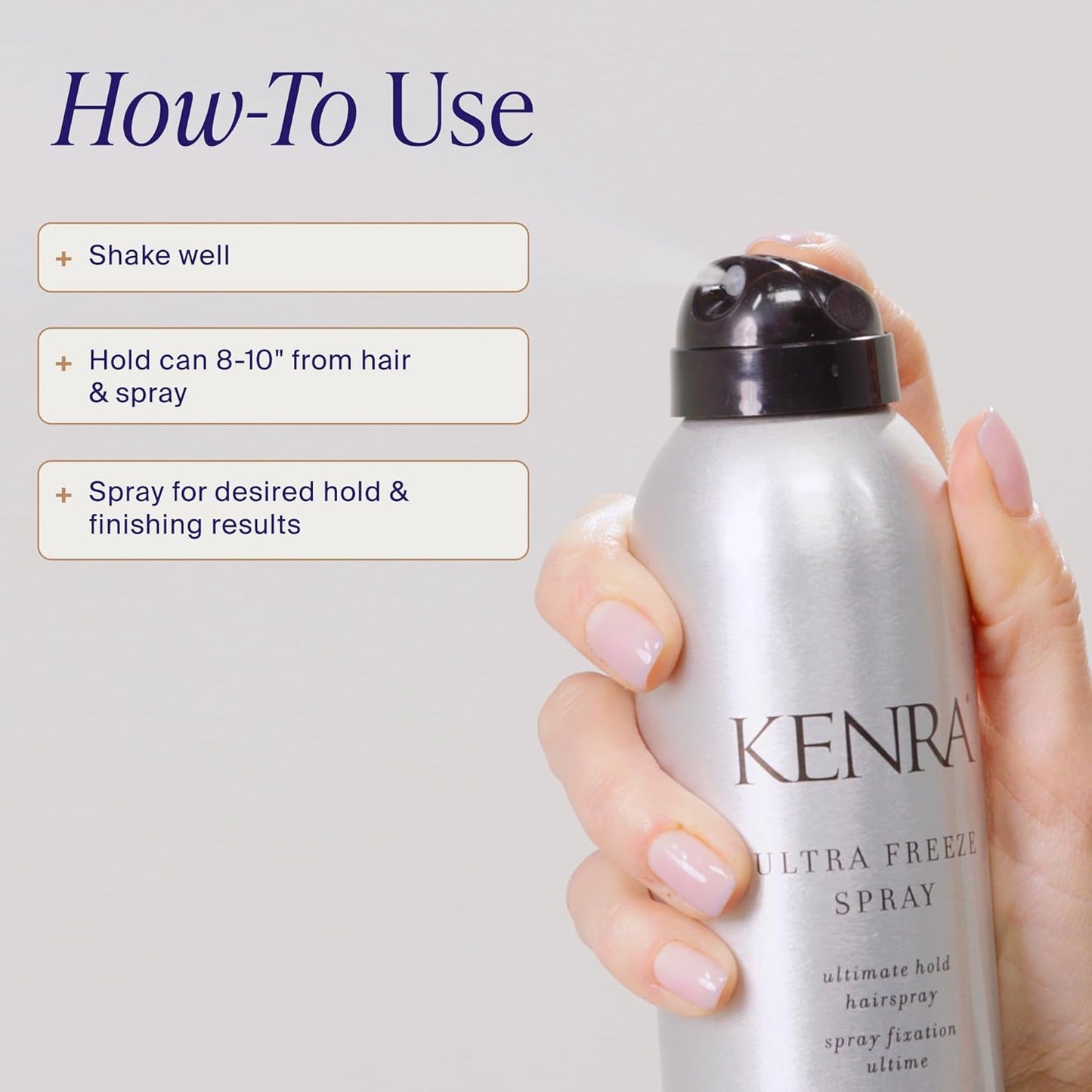 Kenra Ultra Freeze Spray 30 - Ultimate Hold Hairspray for All Hair Types | Fast-Drying, Humidity Resistant, Flake-Free Finish