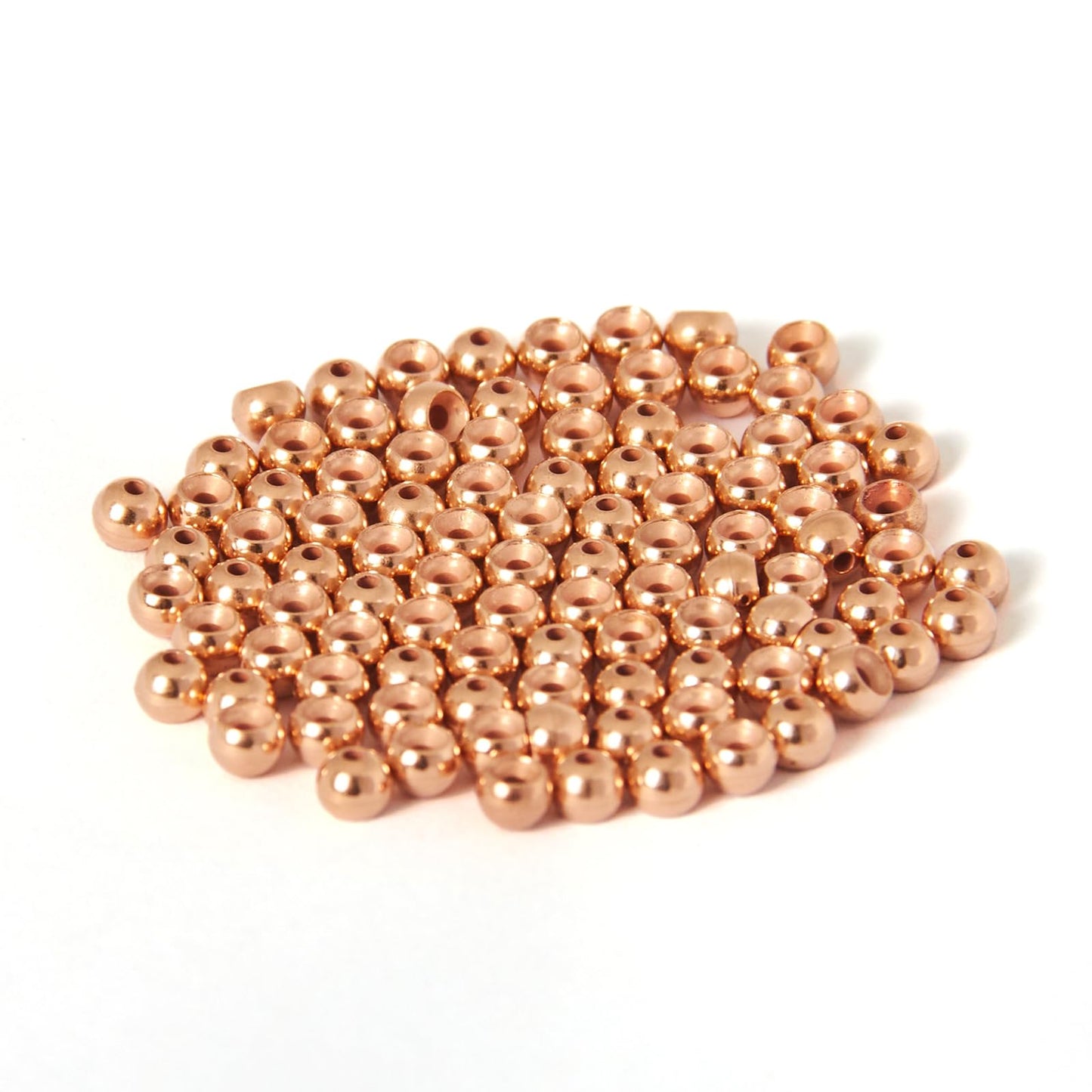 ANGLER DREAM Fly Tying Beads 100 PC/LOT Tungsten Beads Nymph Head Ball Fly Tying Materials (Copper 3.15mm,100pcs)
