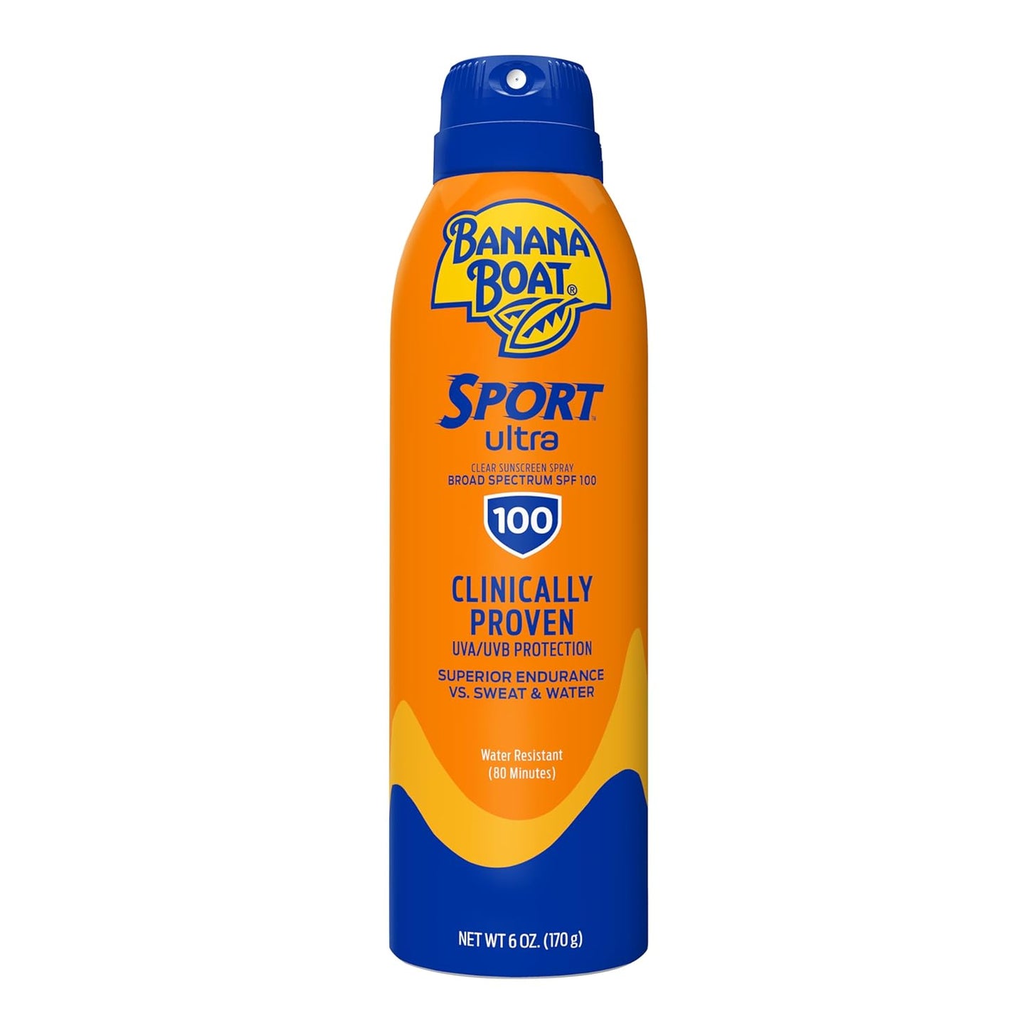 Banana Boat Sport Ultra SPF 50 Sunscreen Spray - Water Resistant, Oxybenzone Free | 6oz Twin Pack