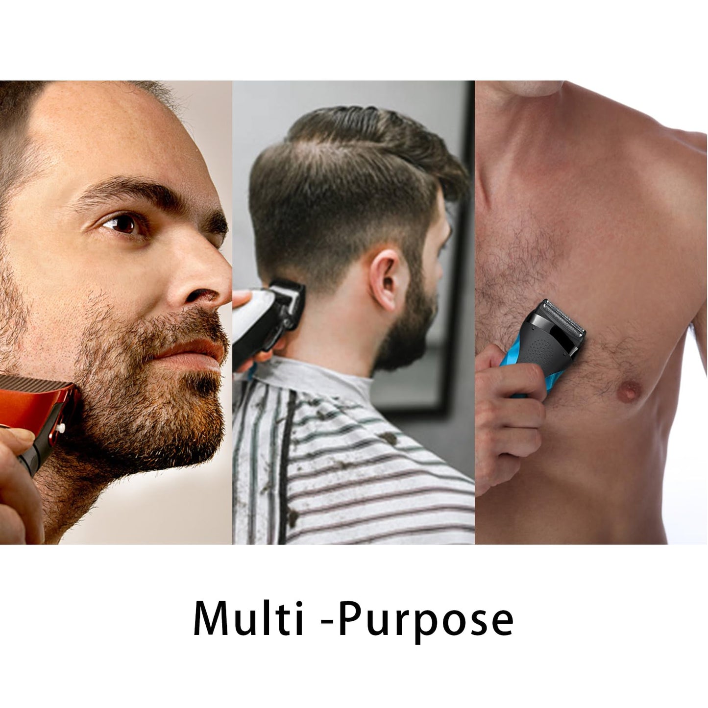 Beard Trimmer Attachment Fit for Br-aun Series 5, 6 and 7 Electric Razors 1/2/3/5/7mm, Replacement Shaver Guide Combs for 5018s, 5020s, 6075cc, 7071cc, 7075cc, 7085cc, 7020s, 5050cs, 6020s, 6072cc