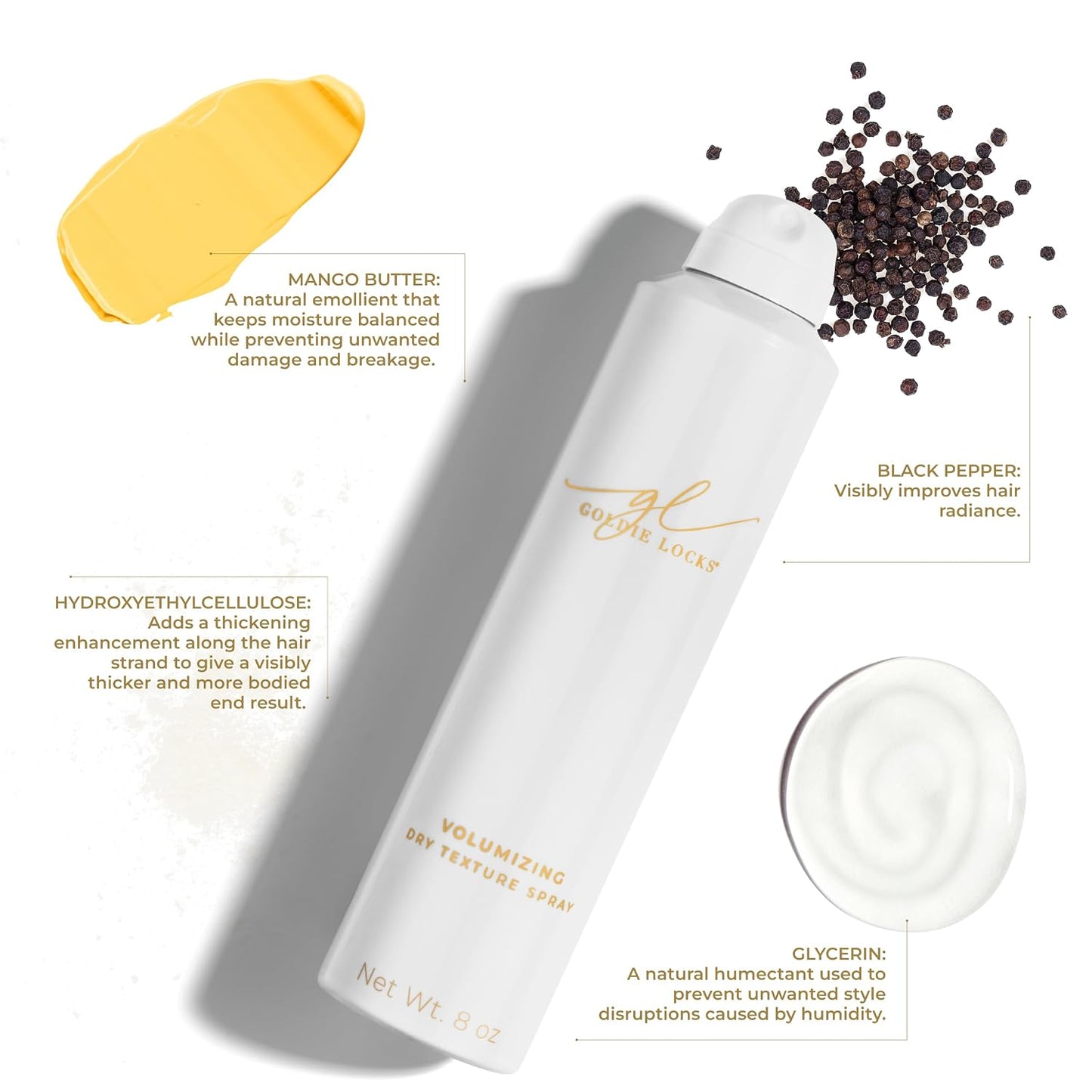 Volumizing Texture Spray - Travel Size 3.4 fl oz | Instant Volume & Lift, Flexible Hold, Invisible Matte Finish