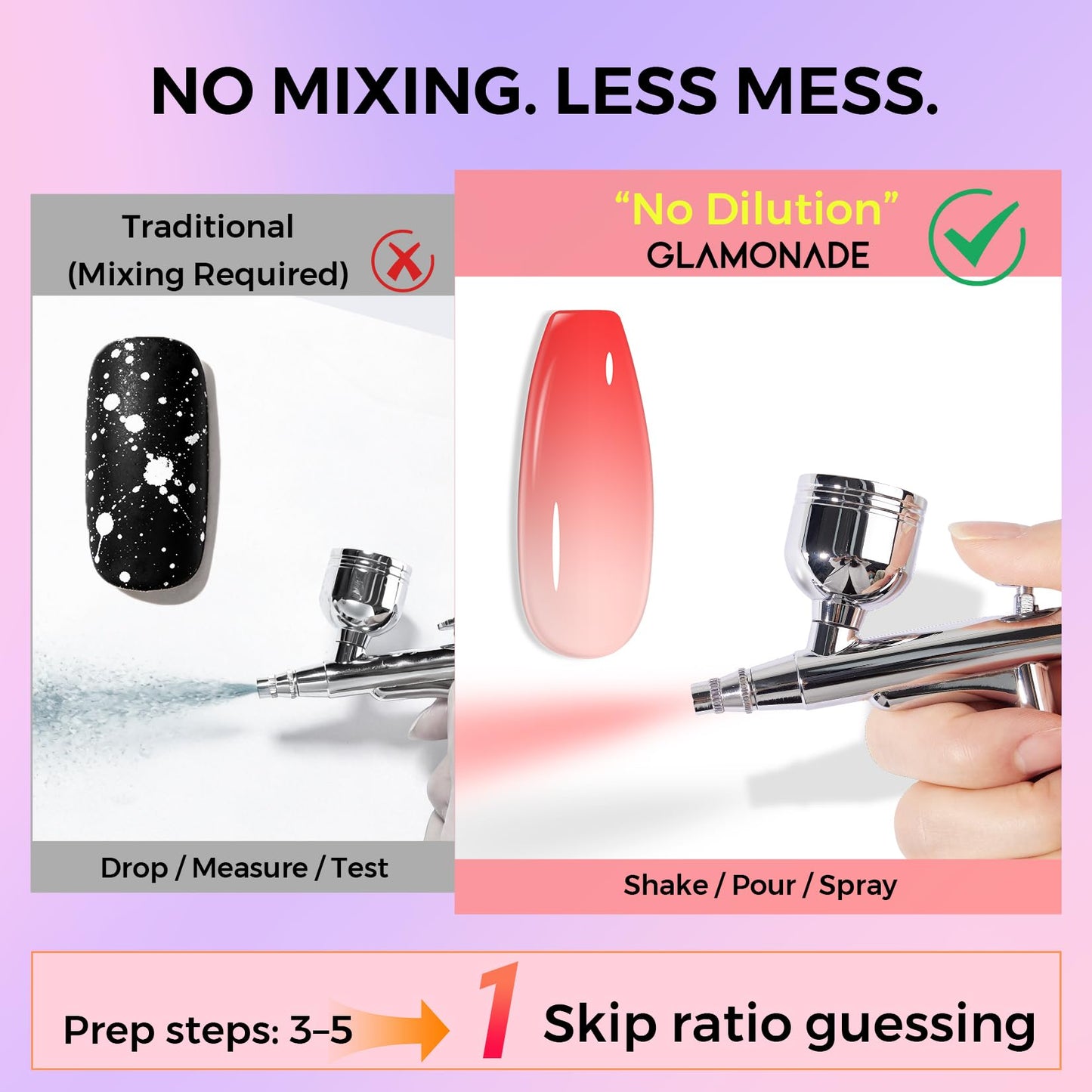 Glamonade Airbrush Gel Nail Polish