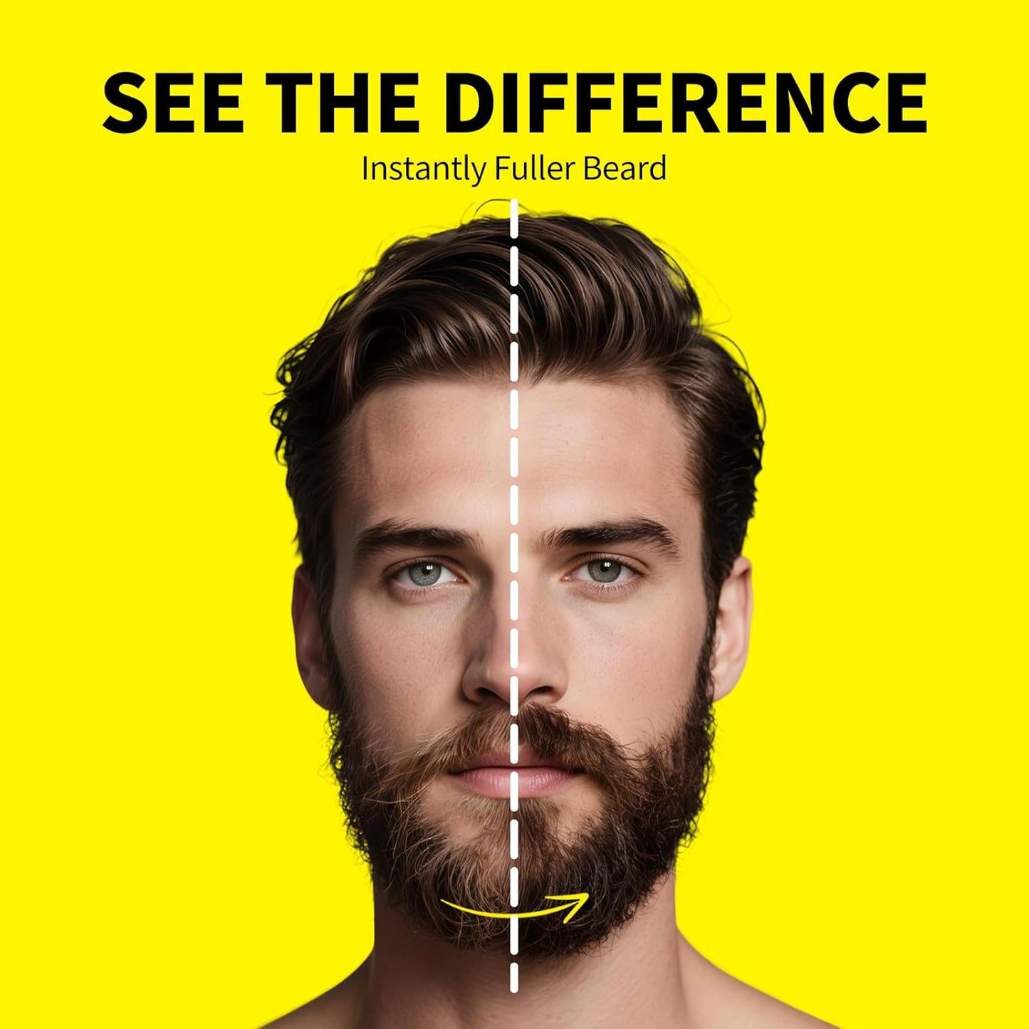 Waterproof Beard Pen - Fill Gaps for a Thick, Lush Beard | Black