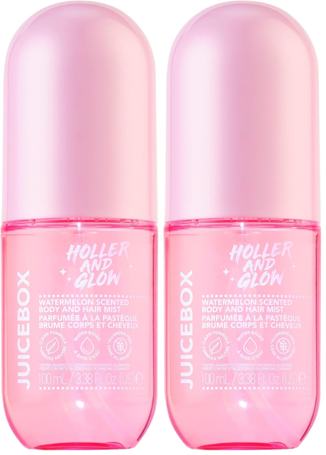 Mood Boosting Juice Box Body & Hair Mist - Fruity Watermelon Spray for Teen Girls | 3.38 Fl Oz