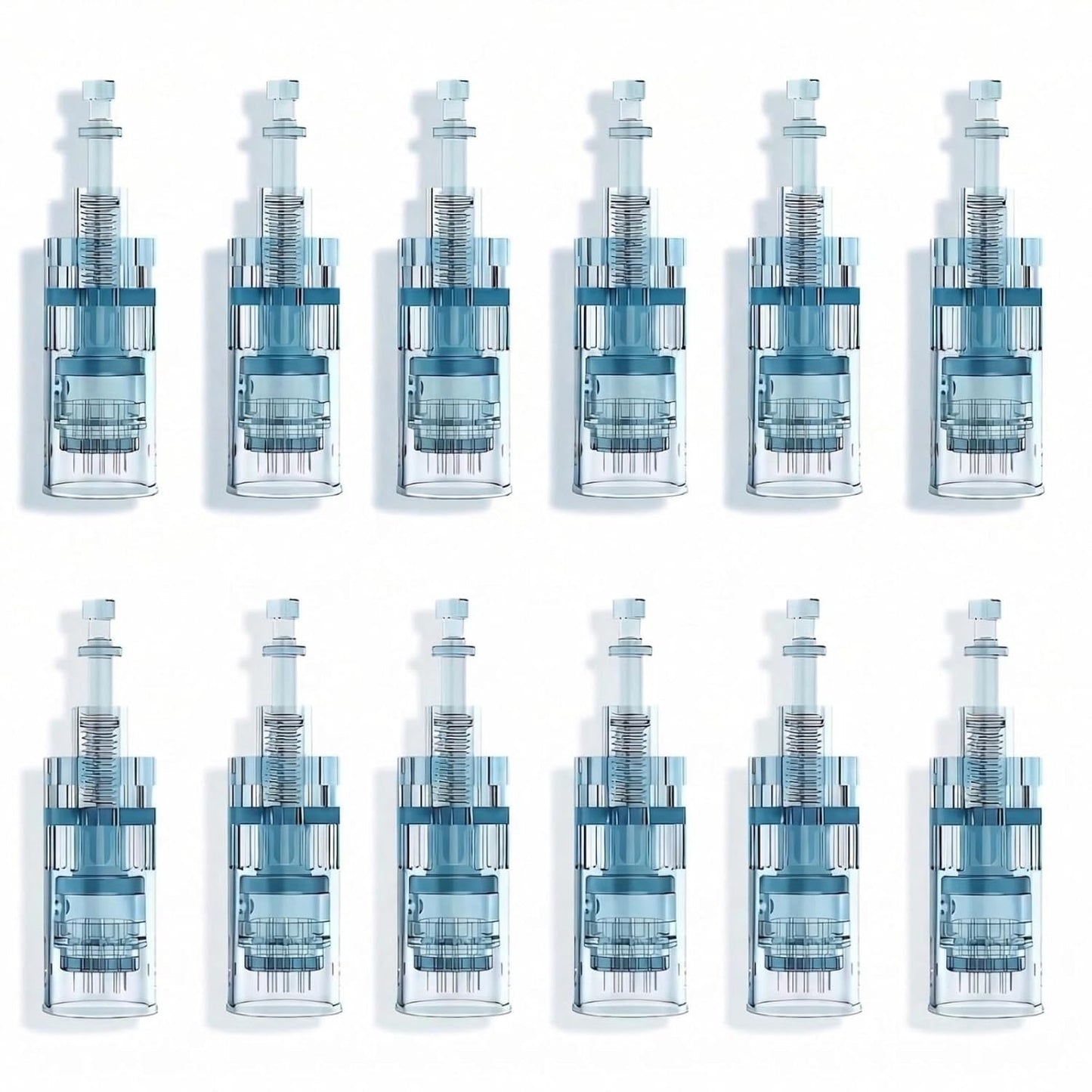 Microneedling Pen Cartridges - 0.25mm 16 Pin for M8 & M7S | Easy Home Use - 12 Pack