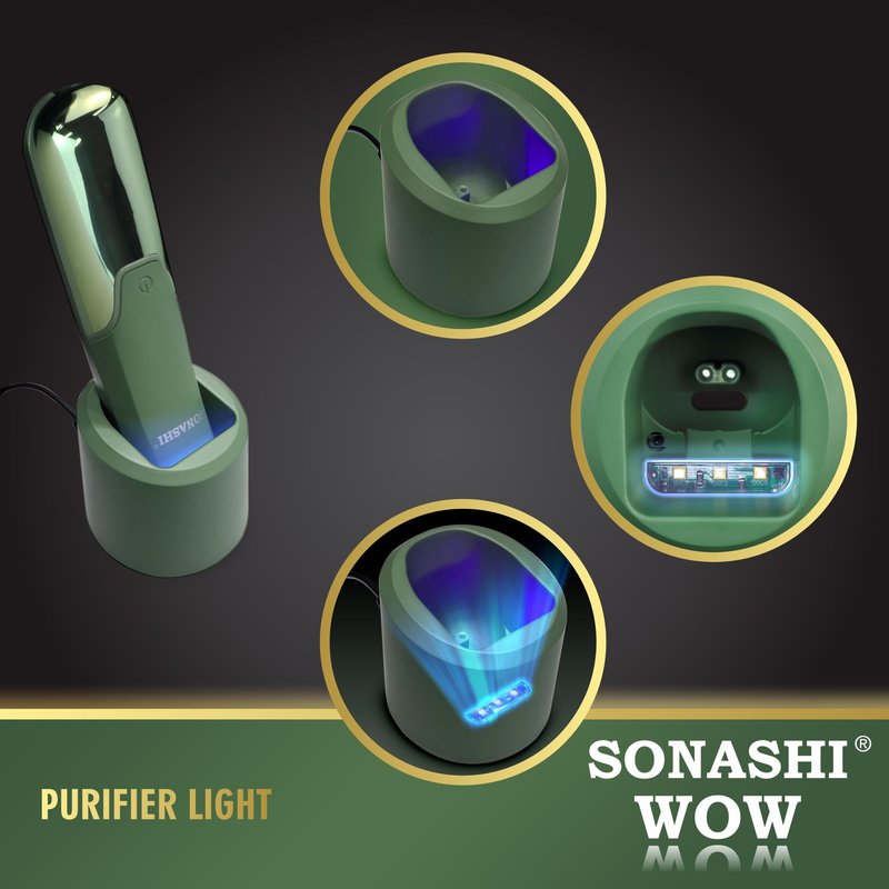 SONASHI WOW Electric Body Hair Trimmer - Groin Trimmer for Men - Bikini Trimmer Women - Wet/Dry Shaver Groomer, Rechargeable, Waterproof, Painless Hair Removal (Green)