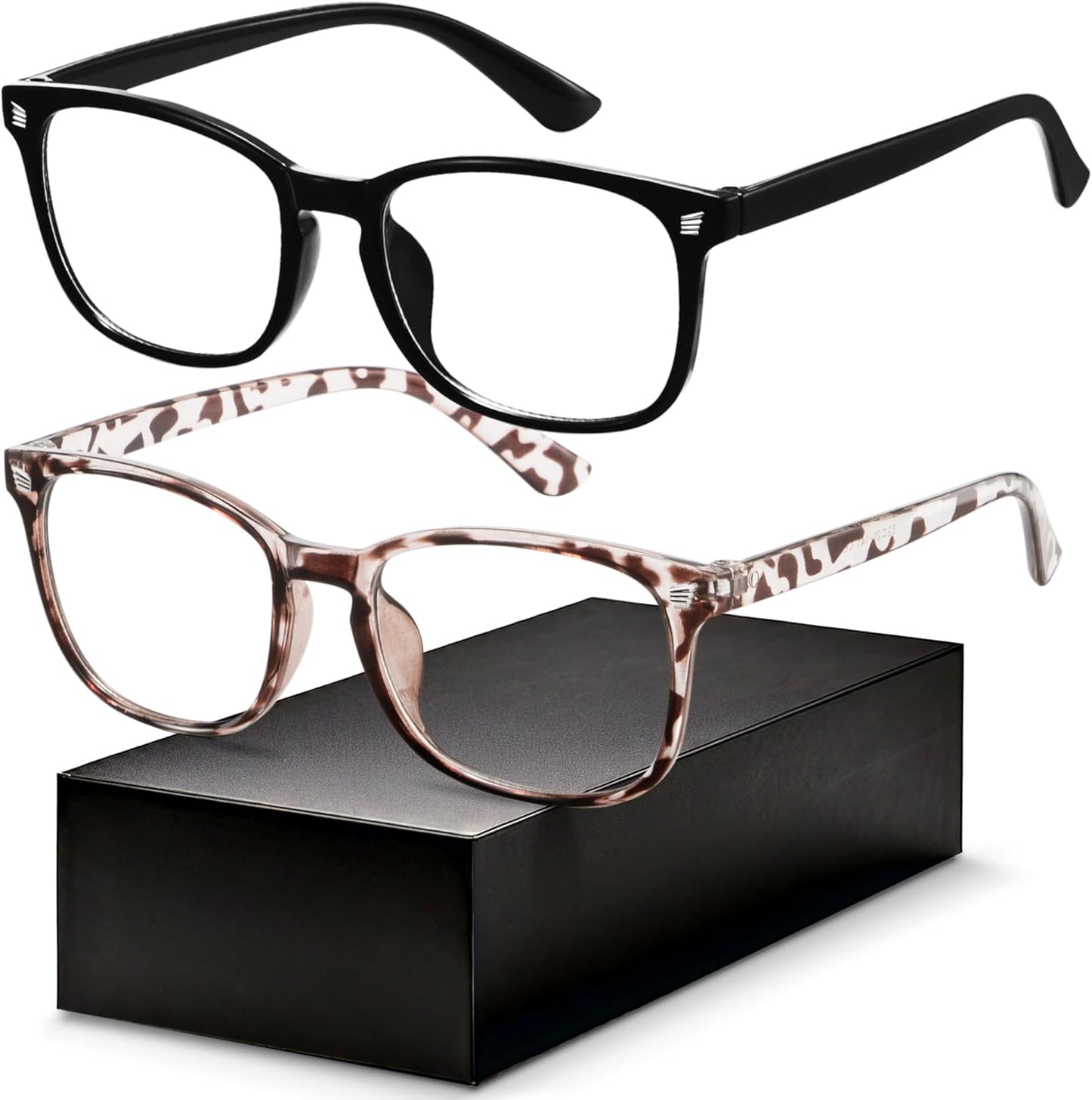 Gaoye Blue Light Blocking Glasses - Square Eyewear Frames for Men & Women | Anti-UV Computer Gaming Specs