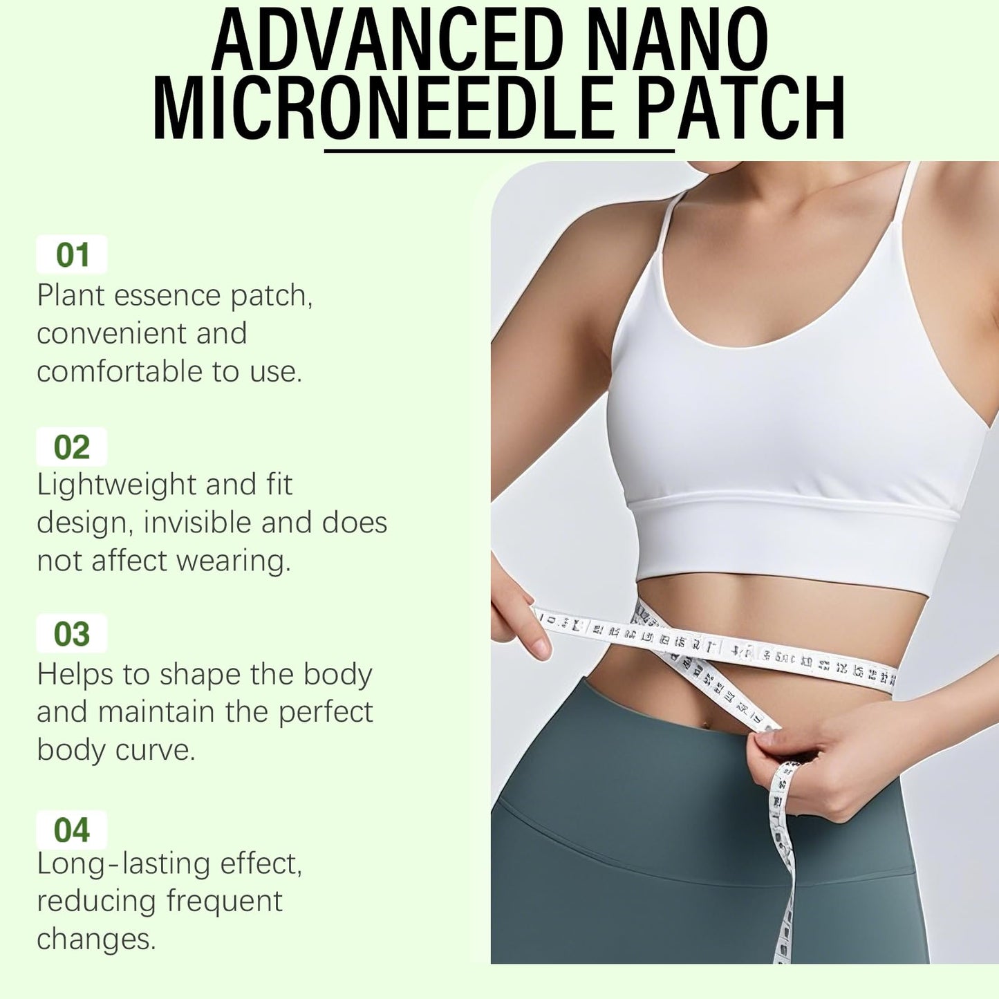 10-In-1 Advanced Nano Microdarts Patch, 10-In-1 Patches, Firms Skin; Natural Ingredients Suitable for All Skin Types