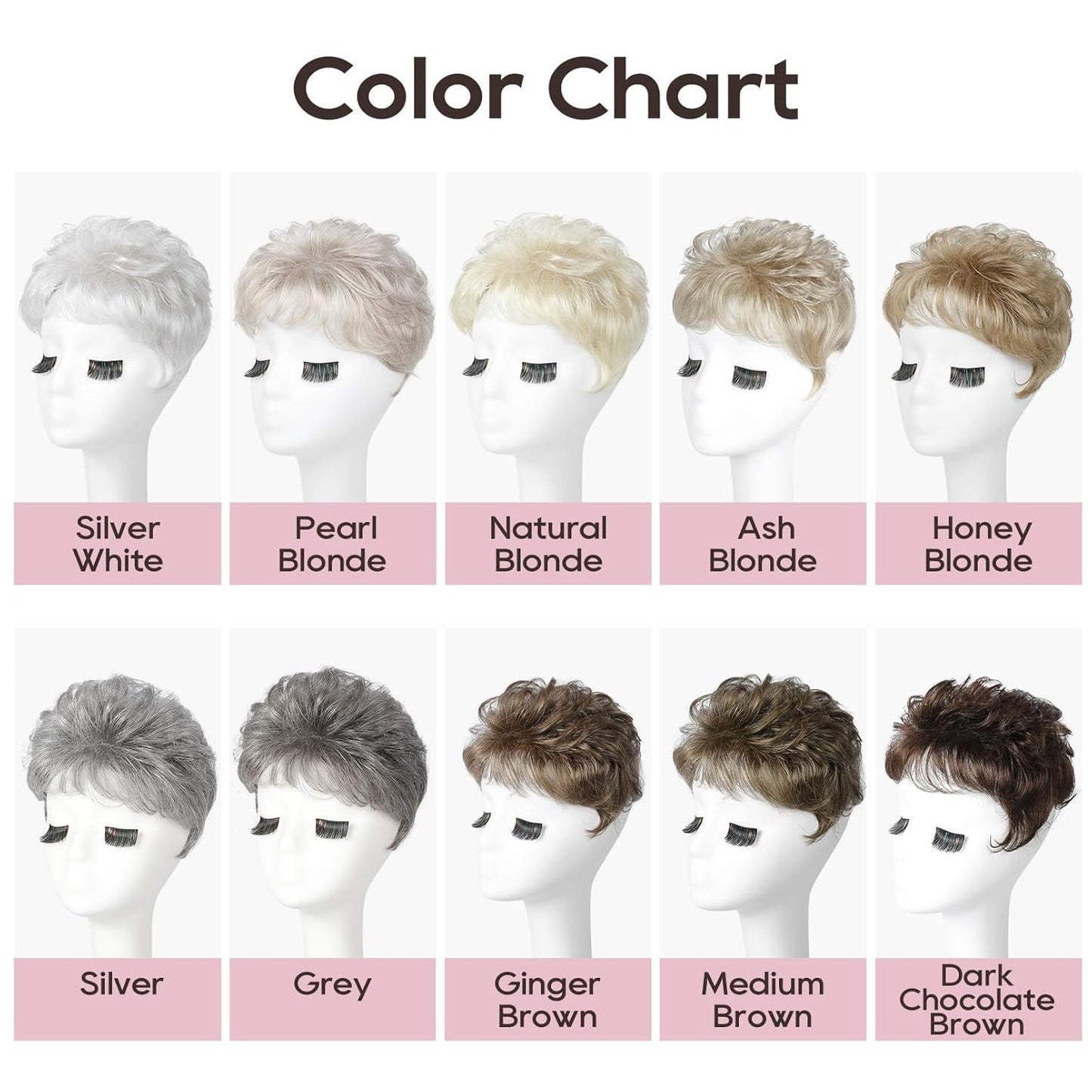 Hair Topper for Women | Short Synthetic Wiglet with Large Coverage - Dark Chocolate Brown