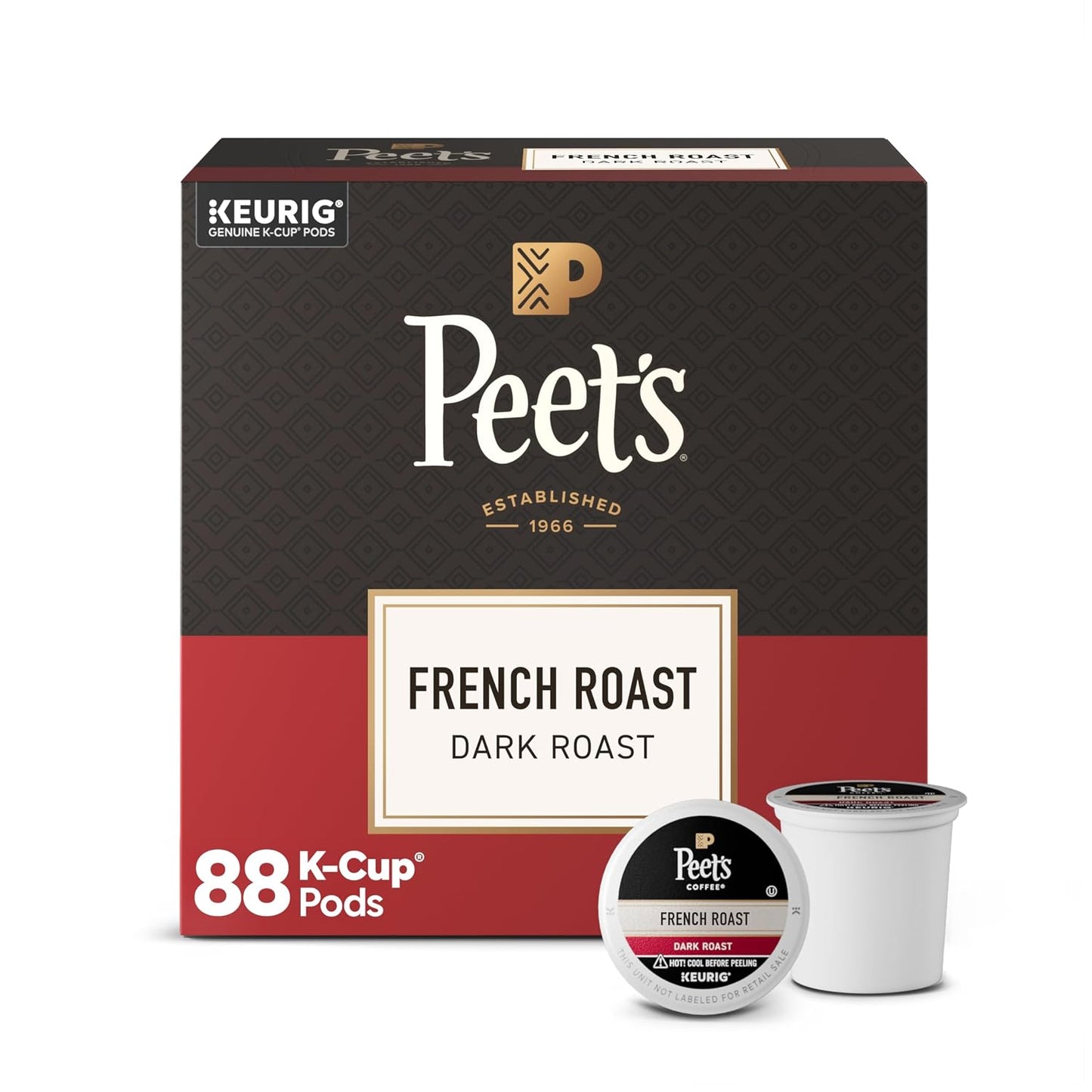 Peet's Coffee Dark Roast K-Cup Pods - Major Dickason's Blend | 75 Count 100% Arabica Coffee