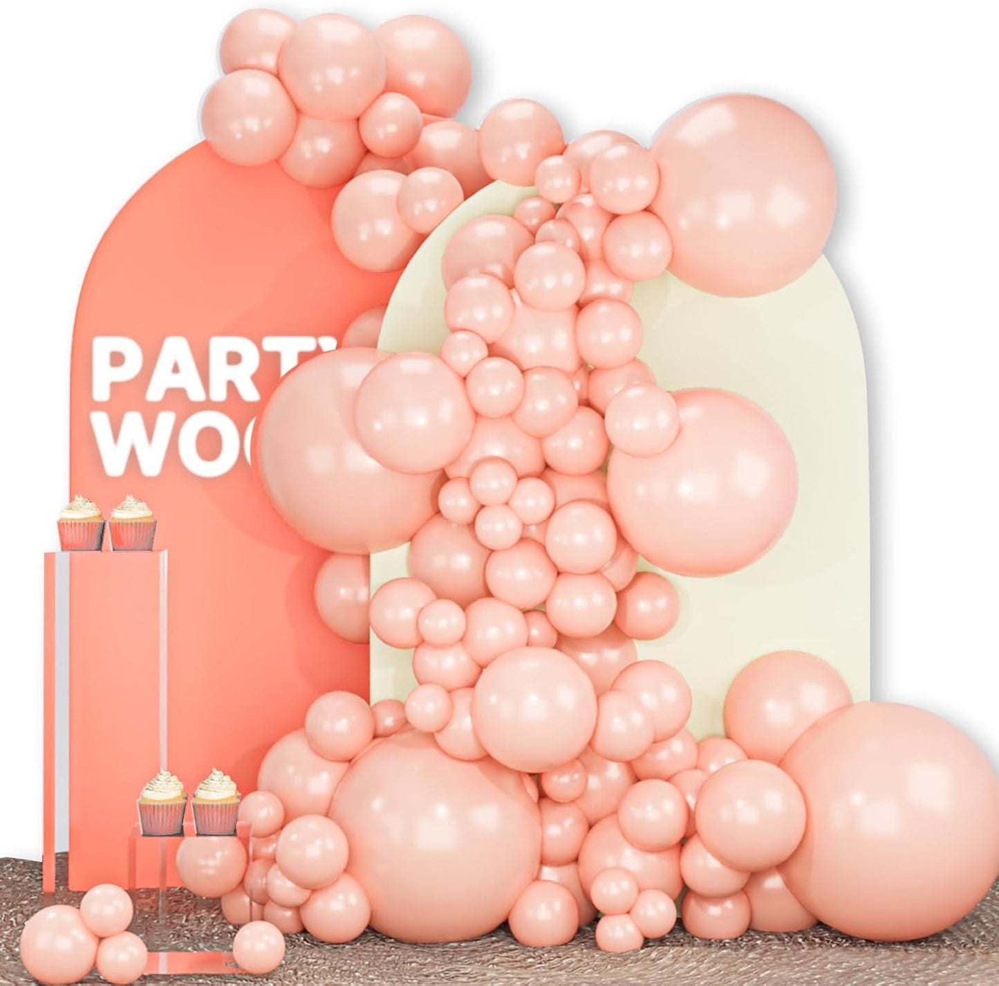 Black Balloon Arch Kit - 140 Pcs in 5-18 Inch Sizes for Baby Showers, Birthdays & Anniversaries | Elegant Black Decor