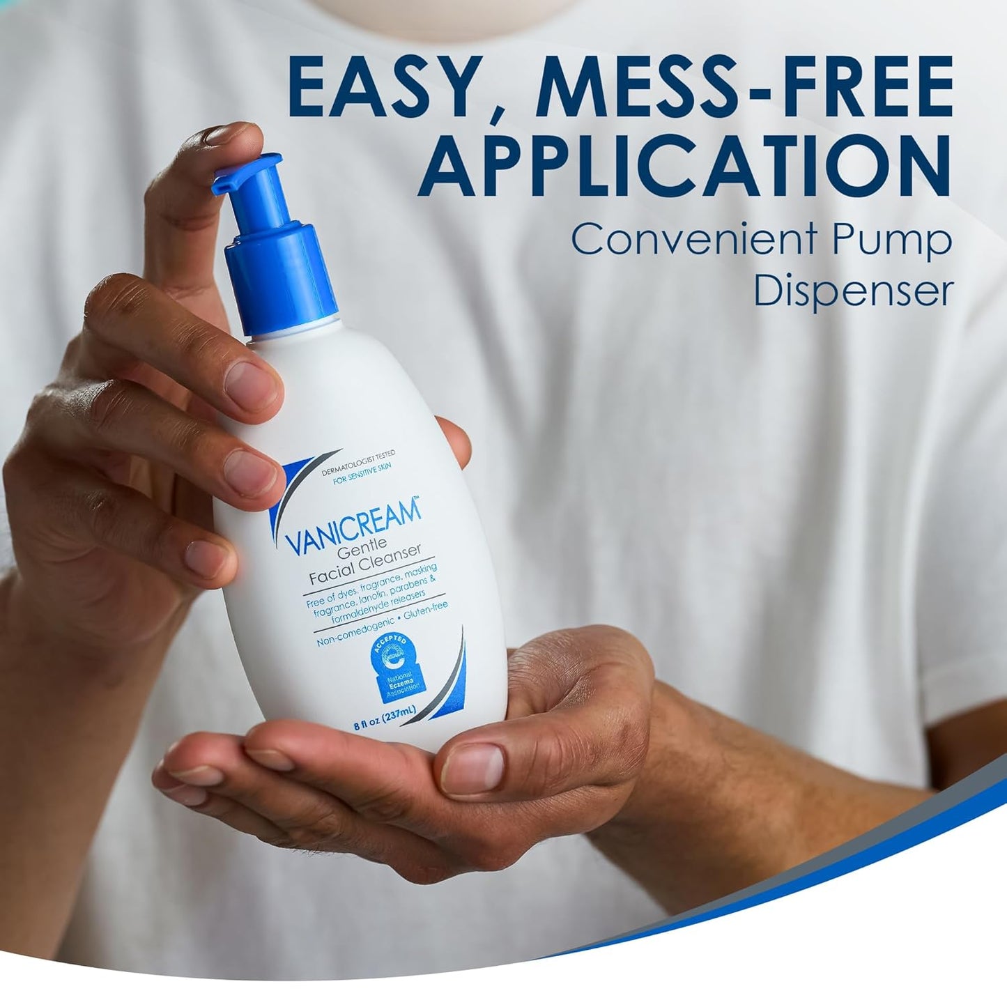 Vanicream Gentle Facial Cleanser - Sensitive Skin Formula, Pump Dispenser - 8 fl oz