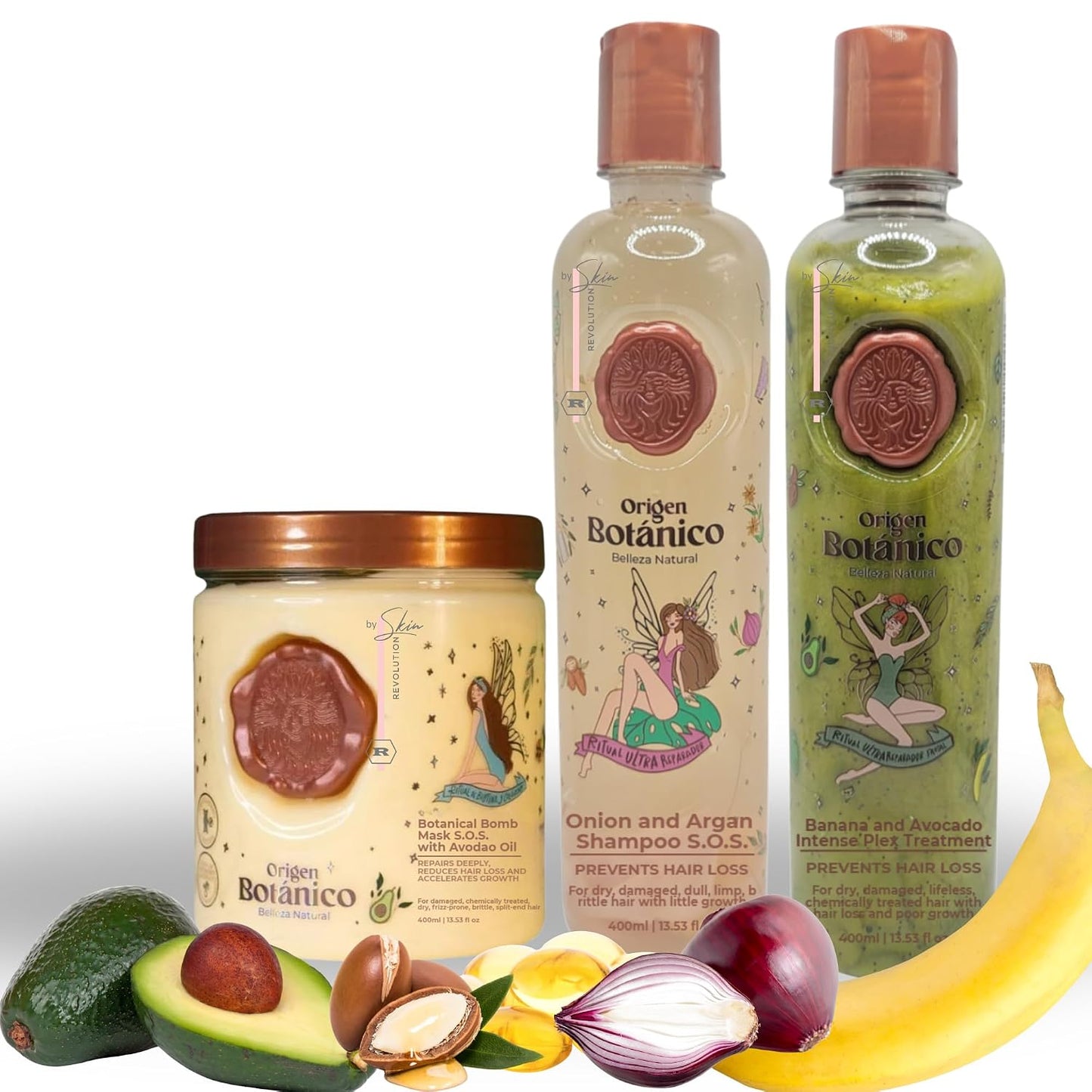 Organic Keratin Treatment for Straightening & Repairing Hair - All-Natural, Vegan Formula | 2-Piece Kit