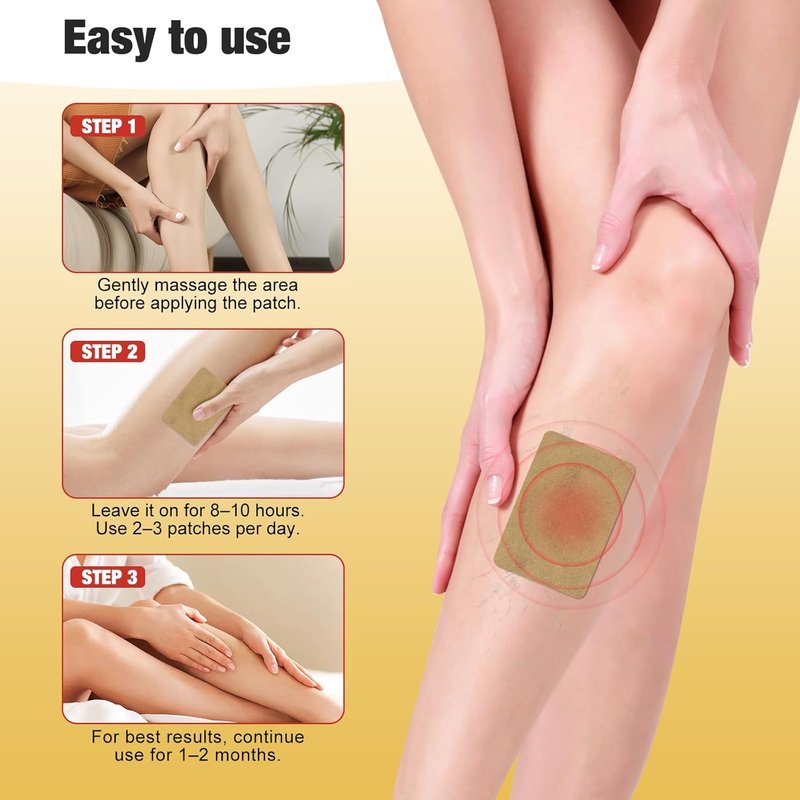 Varicose Veins Patch - 36PCS Turmeric Treatment for Legs | Natural Spider Vein Relief & Enhanced Circulation