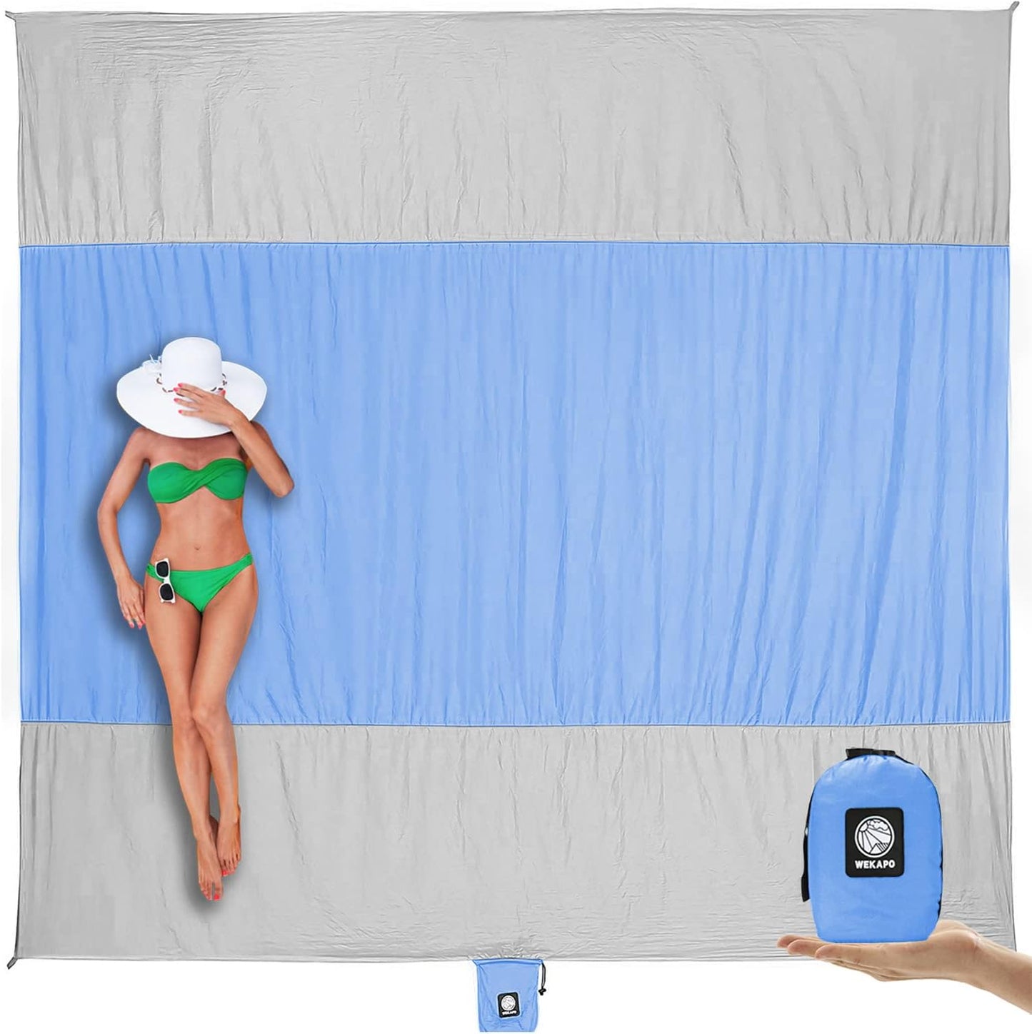 Beach Blanket - Sandproof Waterproof Extra Large Mat | Quick Drying for Vacation, Picnic & Camping