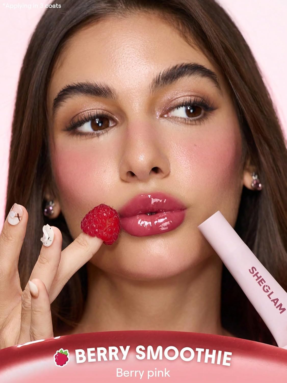 Crystal Glaze Moisturizing Lip Gloss - Hydrating Jelly, Long Lasting & Waterproof | Berry Smoothie