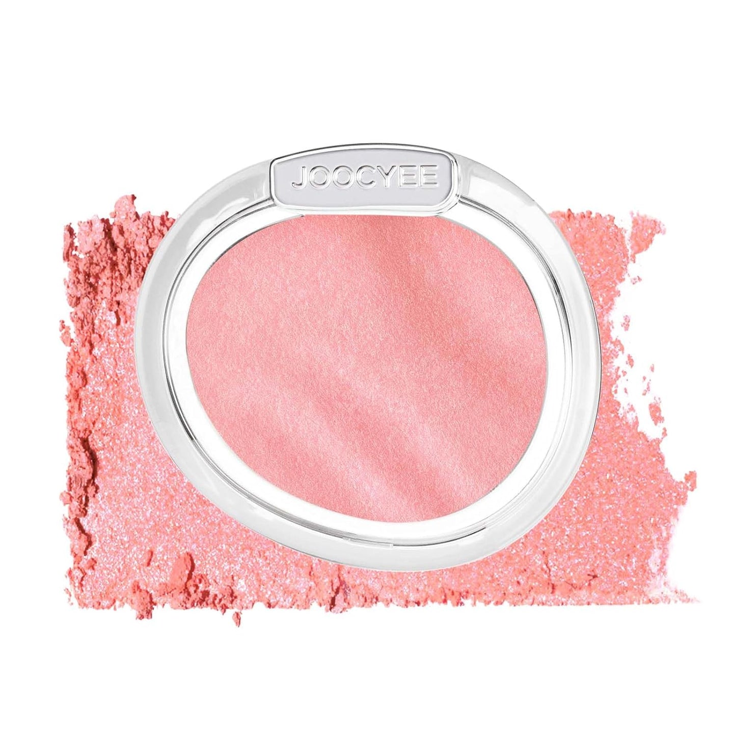 JOOCYEE AURA Glazed Blush & Highlighter - Baked Luminous Powder for All-Day Radiance | Pink Glow