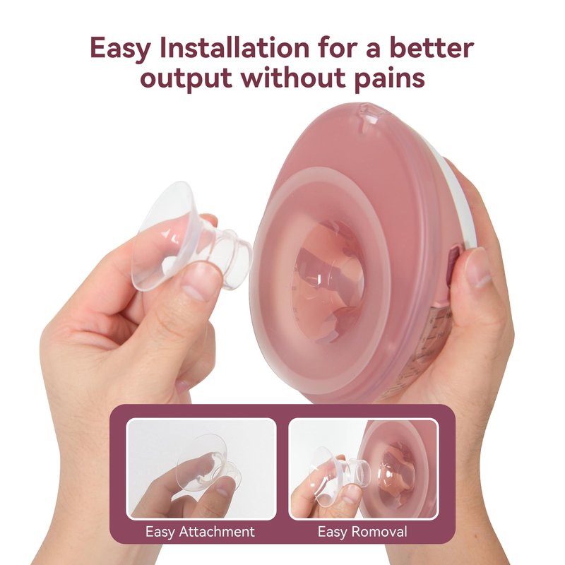 18mm Flange Inserts for 24mm Flange/Shield, Compatible with Momcozy/Medela/MOMMED/Bellababy/Spectra Breast Pumps, Pump Parts Replace (4PCS 18mm)