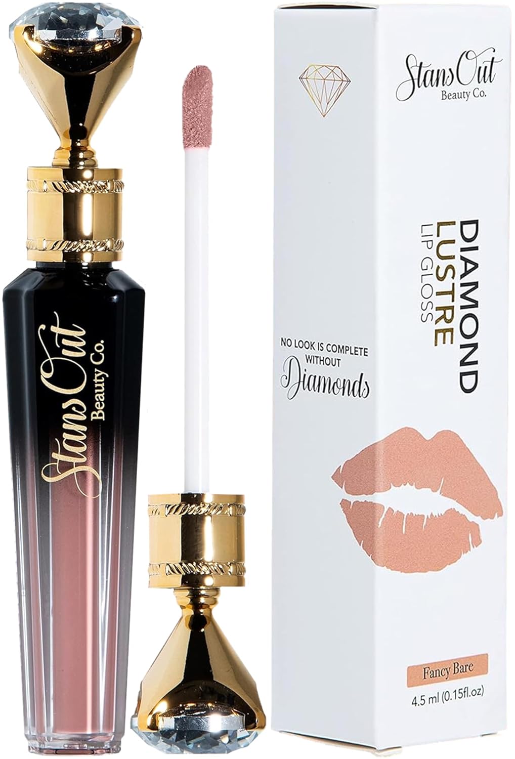 Diamond Lustre Lip Gloss Bundle - 5 Pack | Vitamin E & Argan Oil Infused, Long-Lasting Shine, Hydrating Formula