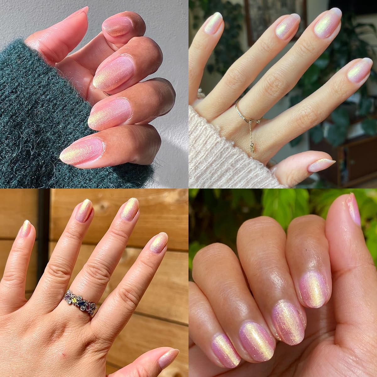 Olive & June Quick Dry Nail Polish, Sugarcoat Shimmery Pink