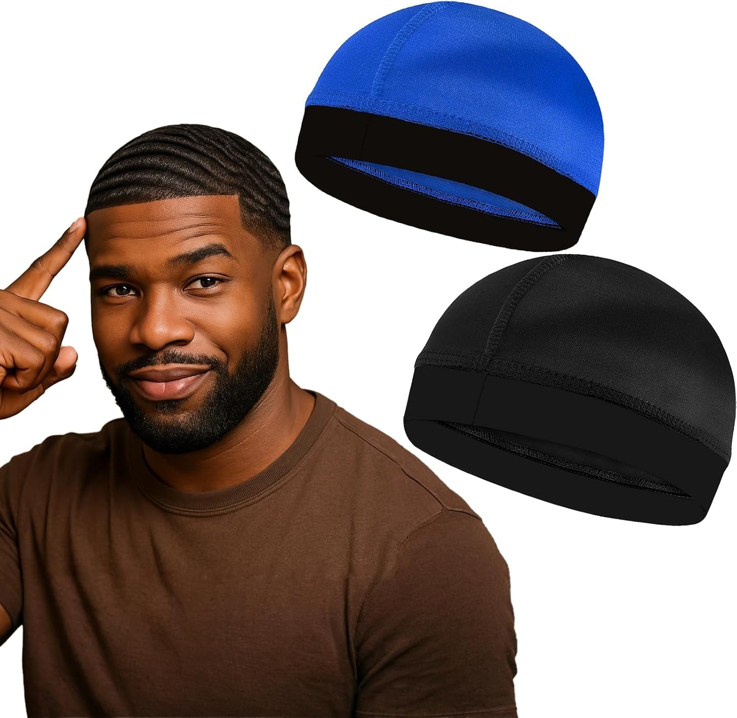 Wave Caps for Men - Premium Compression Durag for 360, 540, 720 Waves | Adjustable Fit