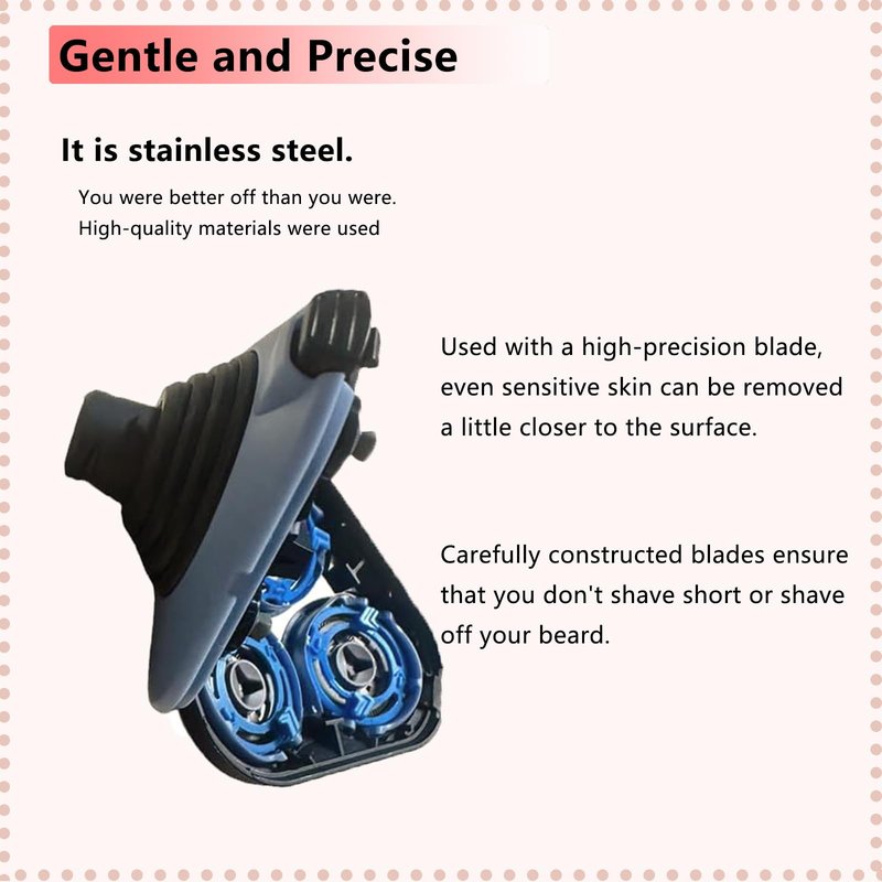 Replacement Heads Compatible with Philips Norelco 5000X Series Shavers, for Norelco 5000x Replacement Heads, Fits Models X5000,X5001,X5009, X5101, X5102,X5002,X5003,X5005