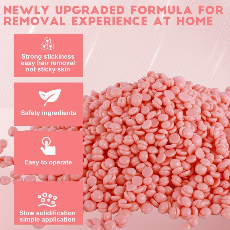 10LB Bulk Hard Wax Beads, Professional Stripless Waxing Bead for Brazilian, Bikini, Body, Face, Arms, Legs, Back, Chest, Commercial Hard Wax Beans for Professional Salons Hair Removal Wax Bead Refill