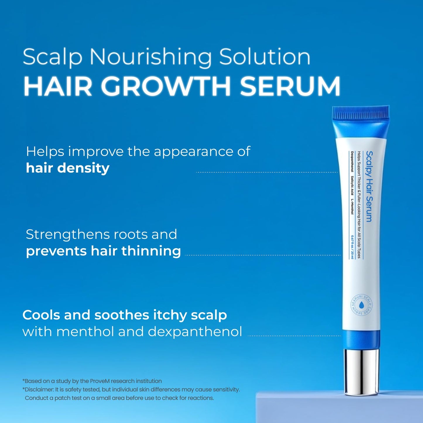 Seapuri Scalpy Hair Growth Serum for Men & Women for Hair Loss & Regrowth | Scalp Treatment with Salicylic Acid, Menthol, Dexpanthenol | Non-Greasy, Lightweight (Pack of 4)