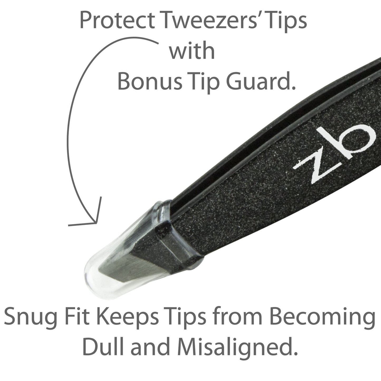 Tweezers – Surgical Grade Stainless Steel - Slant Tip for Expert Eyebrow Shaping and Facial Hair Removal – with Protective Pouch - Best Tweezer for Men and Women (Black)