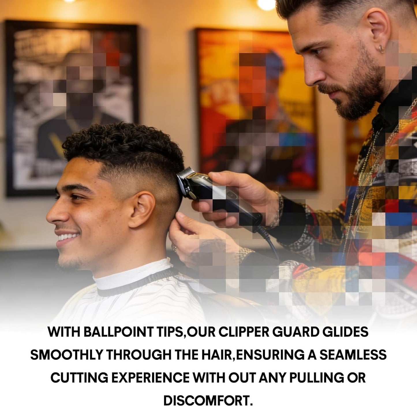 Clipper Guards Set - 2 Pack Compatible with Wahl 1/2 Hair Clipper | Metal Guide Combs for Barbers & Stylists - Orange