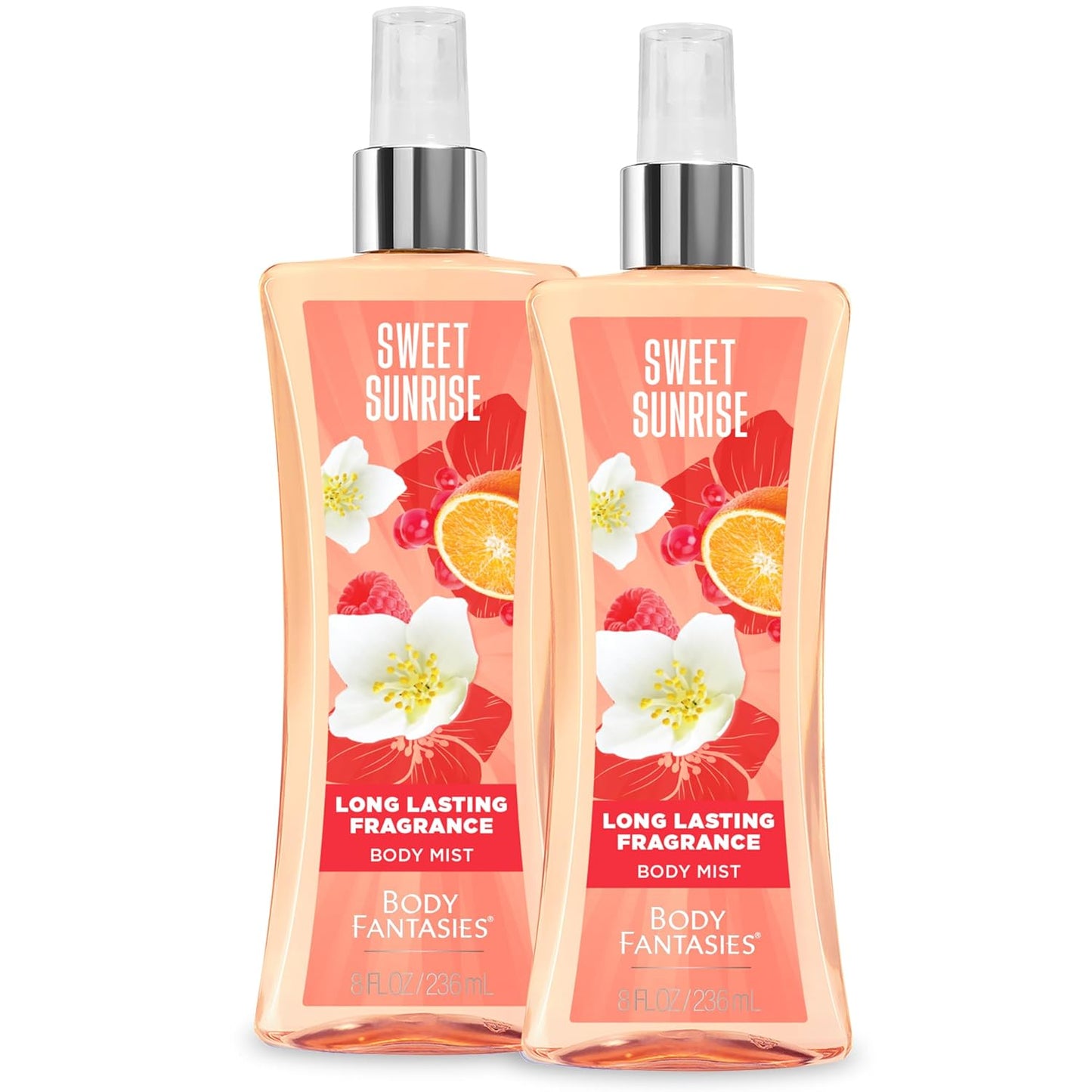 Body Fantasies Fresh White Musk Body Spray - 8 fl oz | Pack of 2