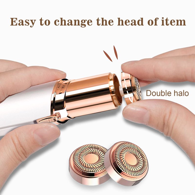 Refill for Flawless Replacement Heads Gen 2 Compatible with Finishing Touch Flawless Facial Hair Removal tool for Women As Seen On TV, 8-pc Pack