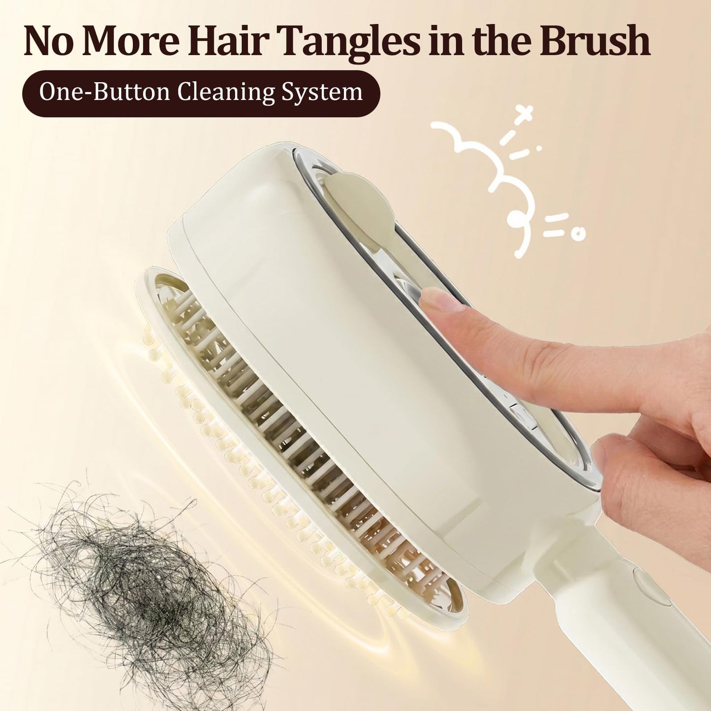 Electric Spray air Cushion Massage Comb 3-in-1 Steam Hair Brush Hairbrush Electric Spray Hair Cushion Comb Detangling Scalp Care for Hair Tangles & Dryness (Purple)