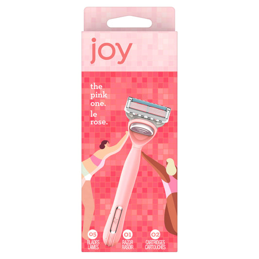 JOY The Pink One, 1 Razor and 2 Cartridges