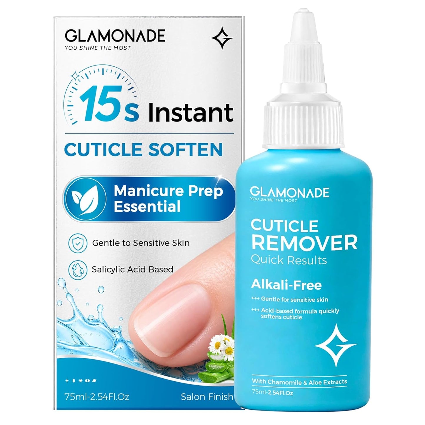 Instant Cuticle Remover Gel - Fast-Acting Softener for Rough Cuticles | Gentle Salicylic Acid Formula
