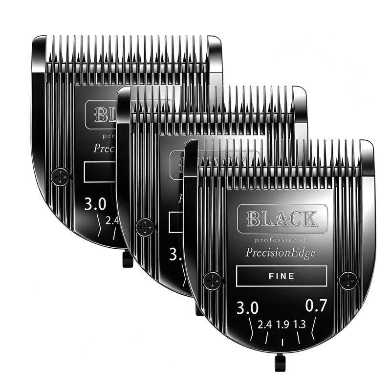 Audoc Adjustable 5 in 1 Blades Dog Grooming Blades Compatible with Wahl Animal Clipper Arco, Bravura, Chromado, Creativa, Figura, and Motion Pet, Dog, and Horse (BLACK/3PC)