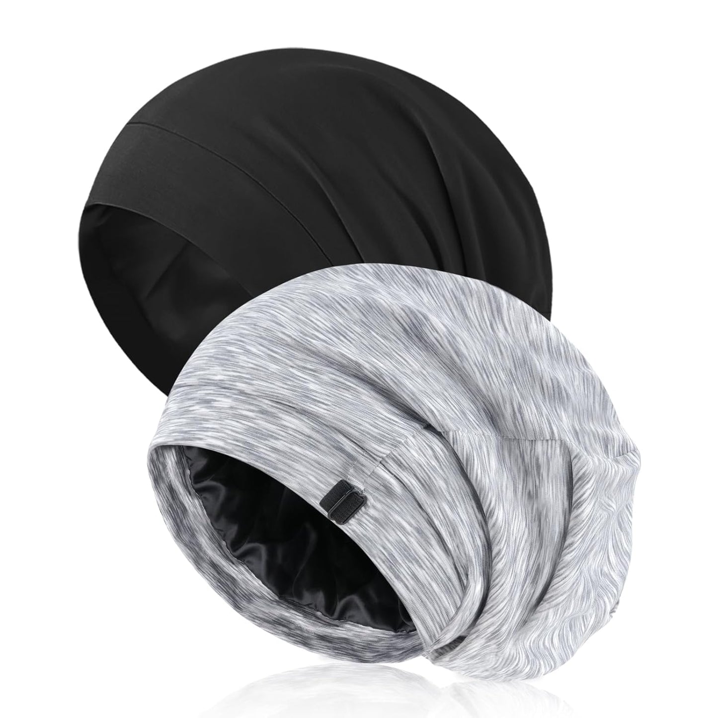 Silk Satin Hair Bonnet for Men - Adjustable Sleep Cap Beanie for Curly Hair | Soft & Breathable Night Hat