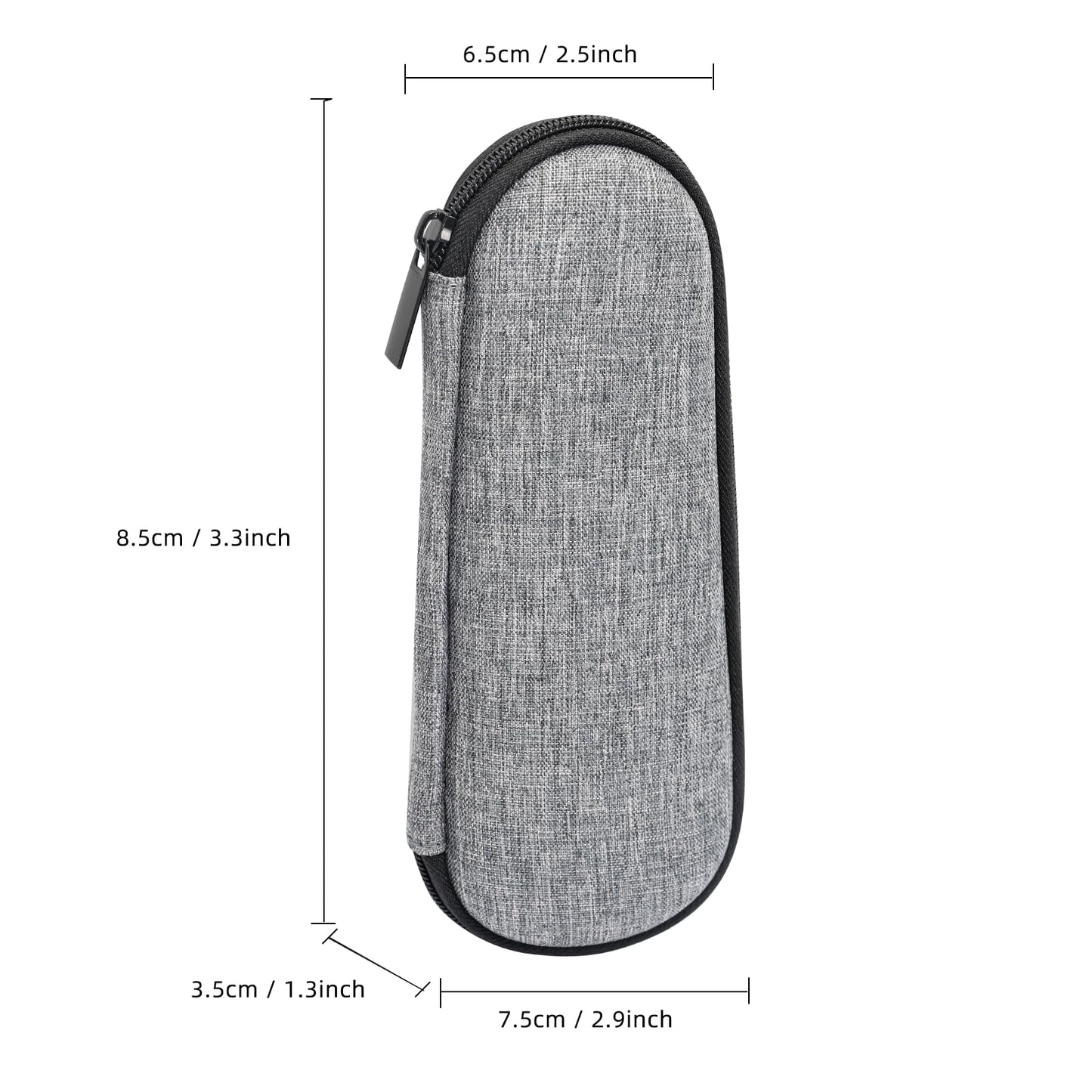 SyuCeia Gillette Razor Travel Case - Hard EVA Protective Holder for Men's Razors, Compact & Durable Design, Fits Fusion 5 & More (Grey)