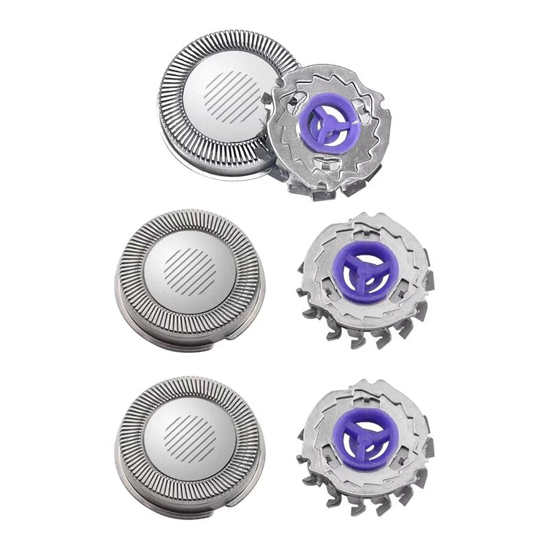 NEW Set of 3 Replacement Shaver Heads Compatible with Philips Norelco HQ56 HQ55 HQ4 HQ3 by RazorShop