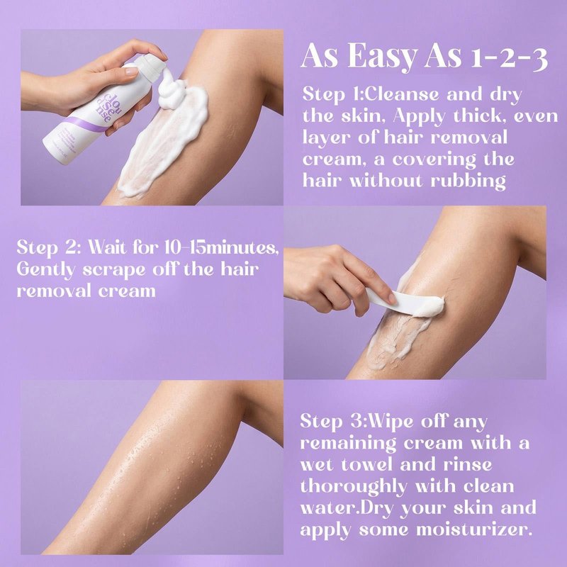 Hair Removal Spray, Gentle Body Hair Removal Cream Kit, Suitable for Sensitive Skin,Smoothing Body & Legs for Every Skin Type,kit