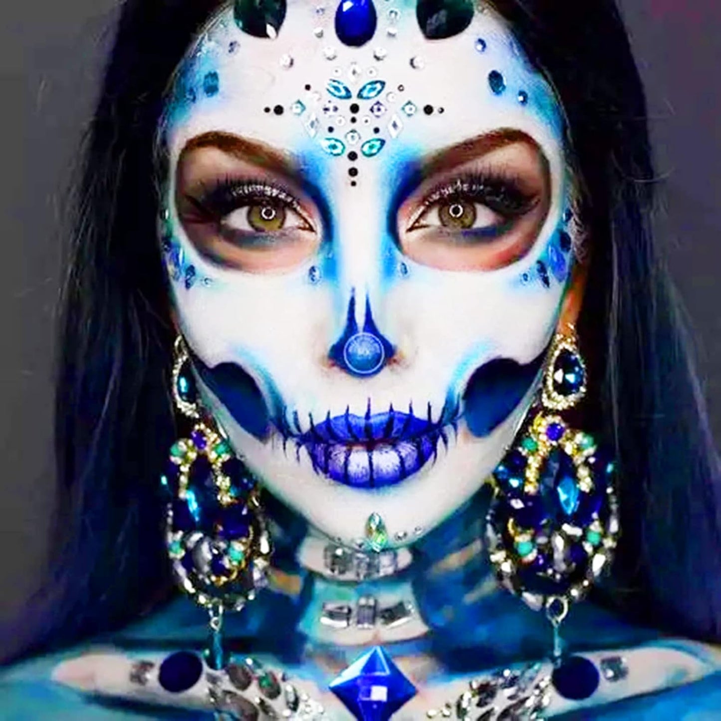 Royal Blue Face Body Paint Stick - Waterproof Clown Makeup for Halloween | 1.06 Oz