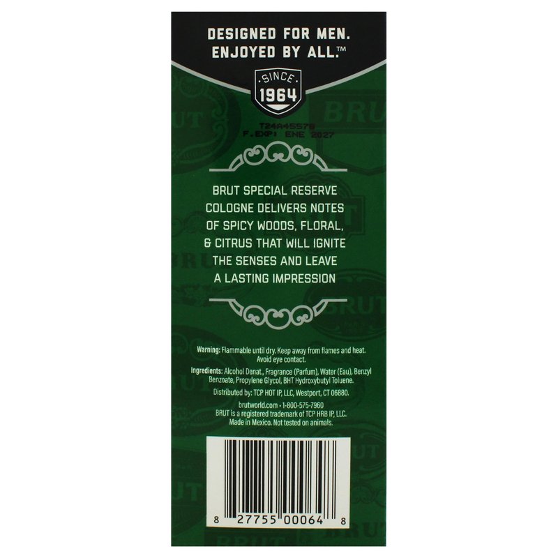 Brut Special Reserve for Men - 3.4 oz EDC Spray