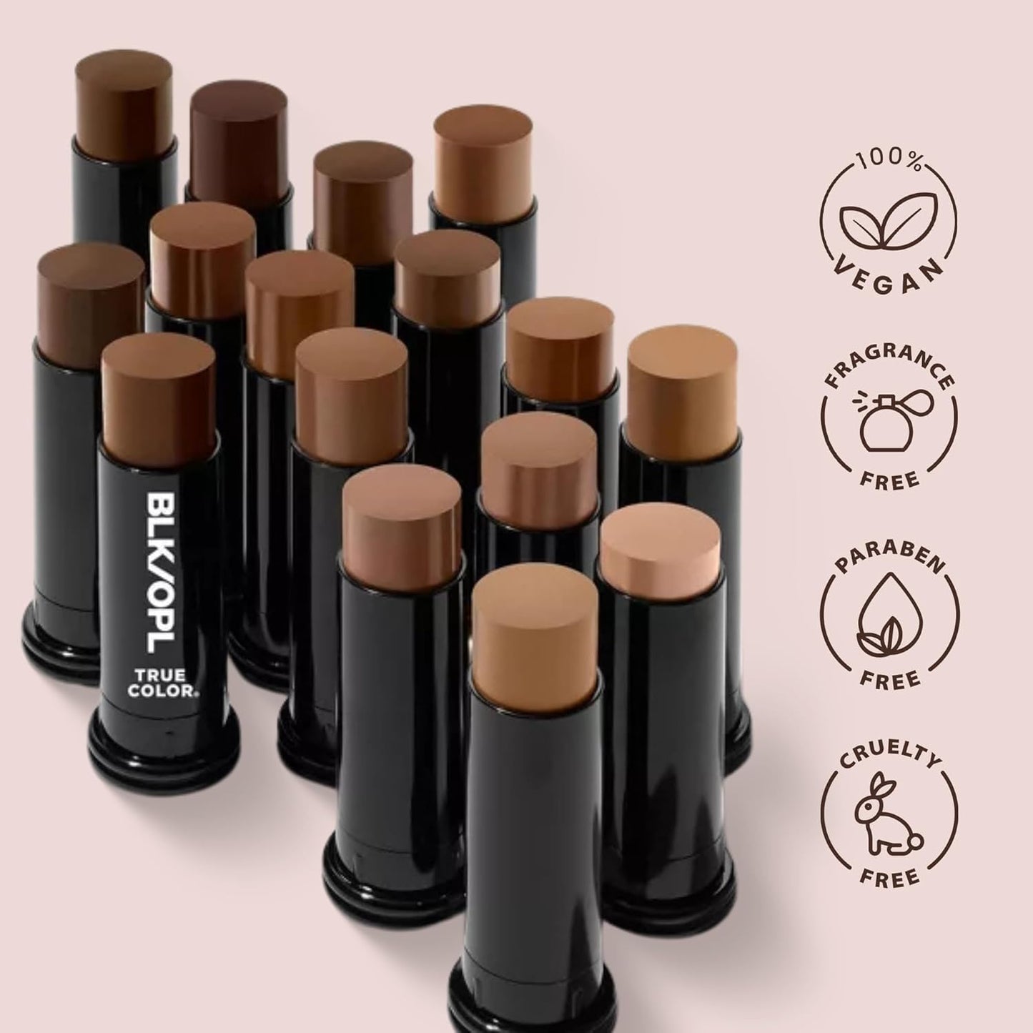 True Color Skin Perfecting Stick Foundation SPF 15 - Au Chocolat | Hypoallergenic, Cruelty-Free
