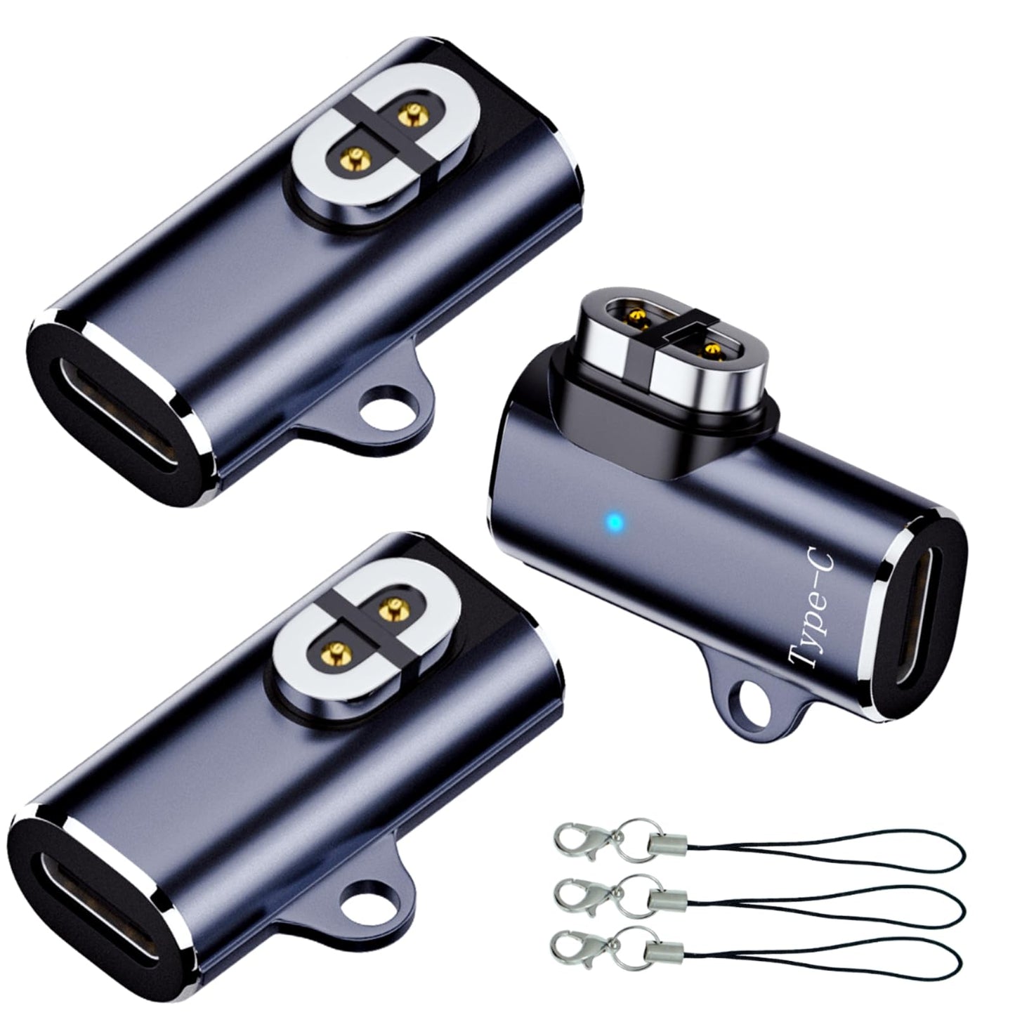sweguard Shokz Headphone Charger Adapter 3-Pack USB C Charging Adapter to Shokz Magnetic Converter Compatible with Aftershokz Aeropex, Shokz OpenRun Pro/Air/Mini, OpenComm 2/UC