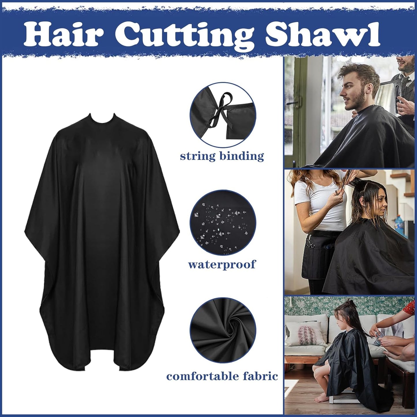 Professional Hair Cutting Scissors Kit - 27PCS Stainless Steel Barber Shears Set | 6.5 Inch Cutting & Thinning Scissors for Home Salon Use