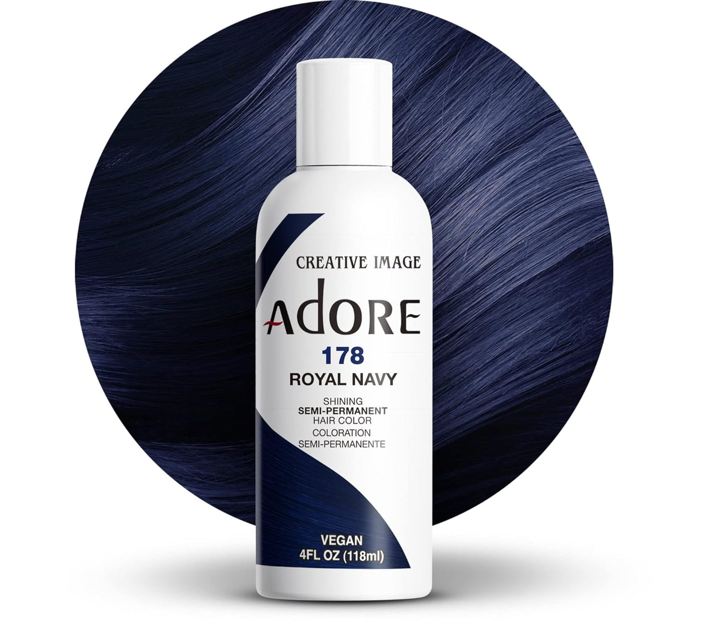 Adore Semi Permanent Hair Color - Mystic Grey | Vegan, Ammonia-Free Hair Dye | 4 Fl Oz