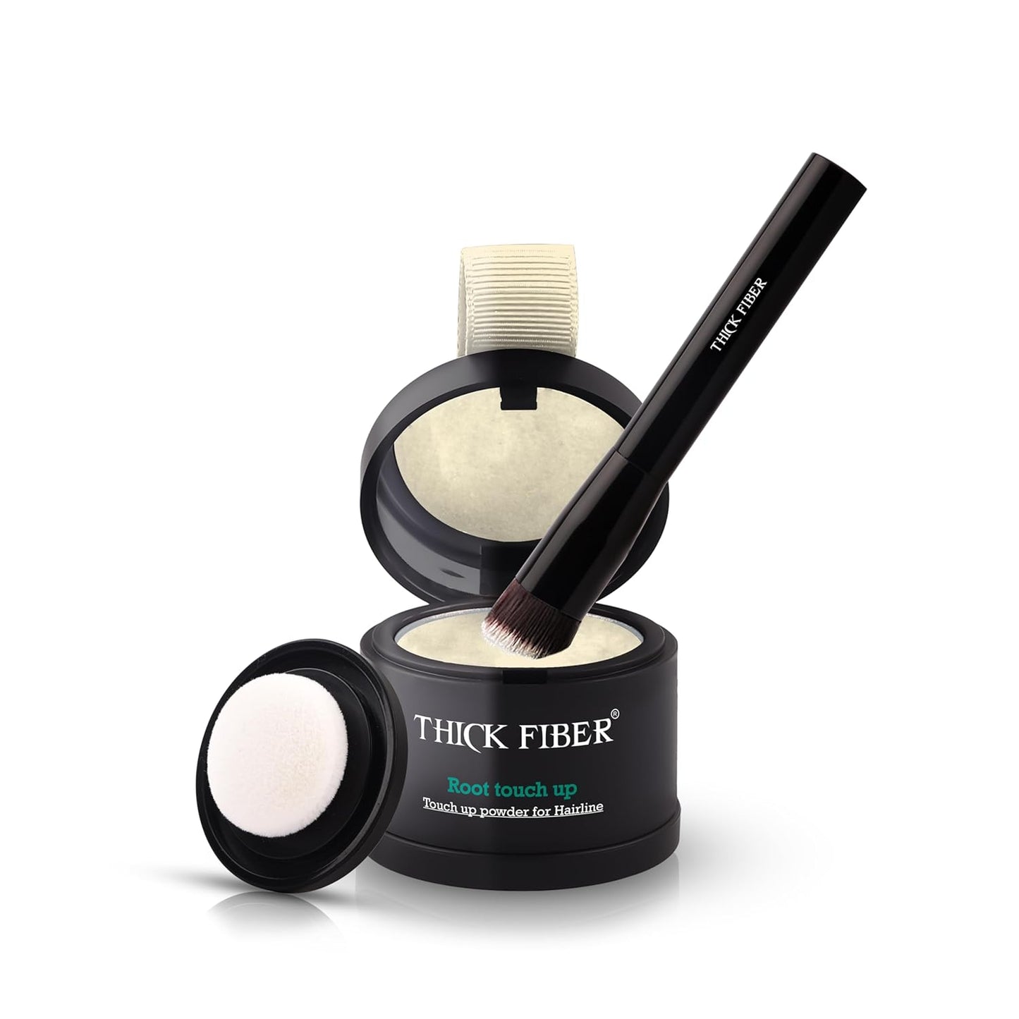 Root Touch Up Set - Water & Sweat Resistant Hair Loss Concealer for Thinning Hair | Auburn Hairline Powder & Brush