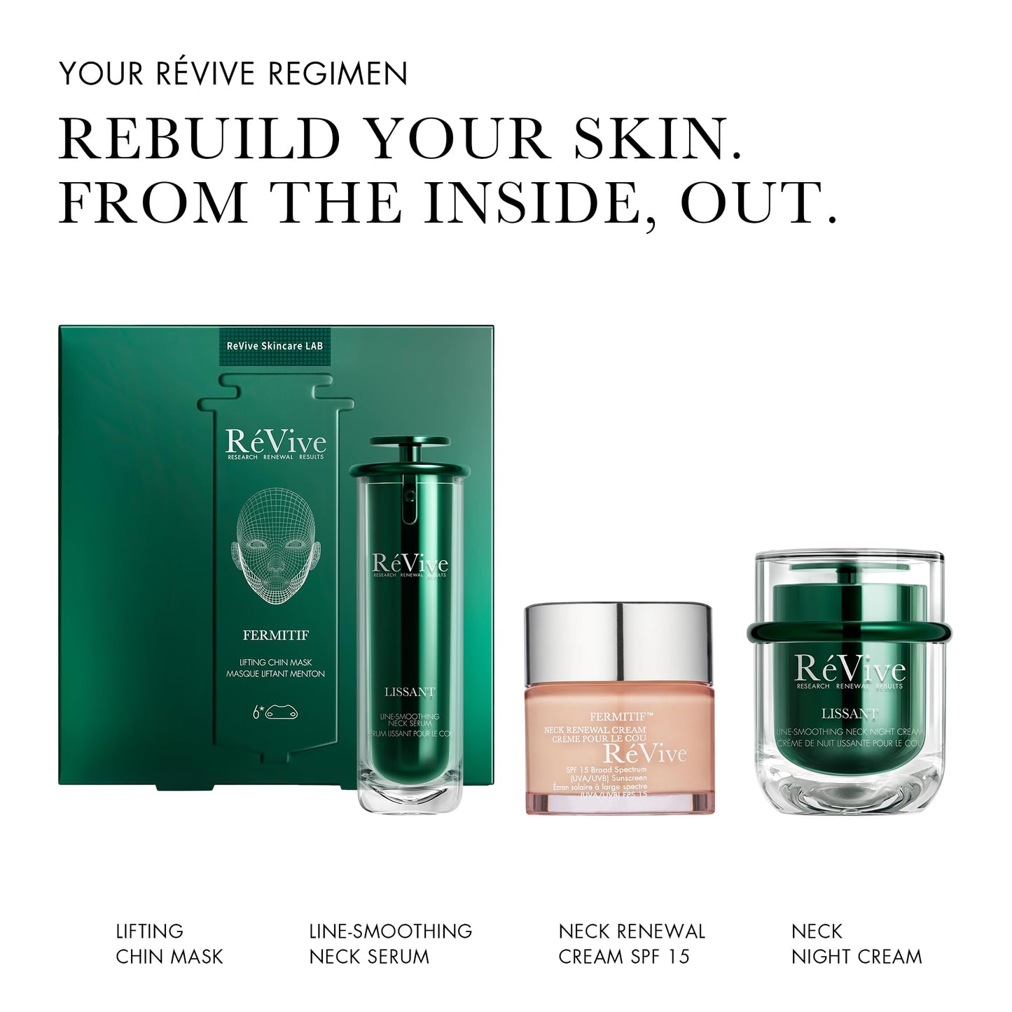RéVive Fermitif Neck Renewal Cream SPF 15, Neck Tightening Cream for Lifting & Smoothing, Daily Neck Firming Moisturizer with Bio-Renewal Peptide & Bio-Firming Peptide, 2.5 oz