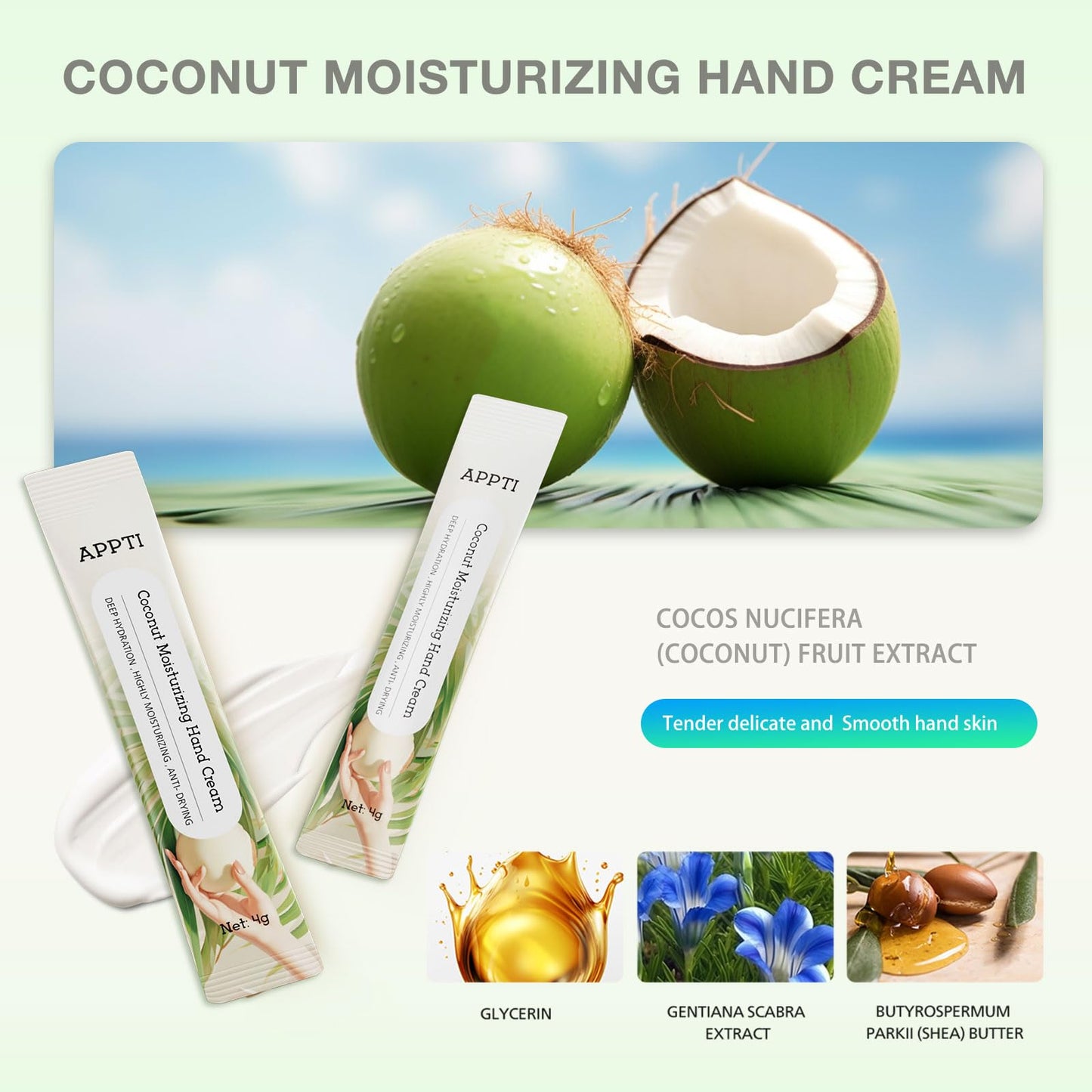 APPTI Moisturizing Hand Cream, Relieves and Repairs Hand Lotion, Travel Size Hand Cream, Variety Fragrance